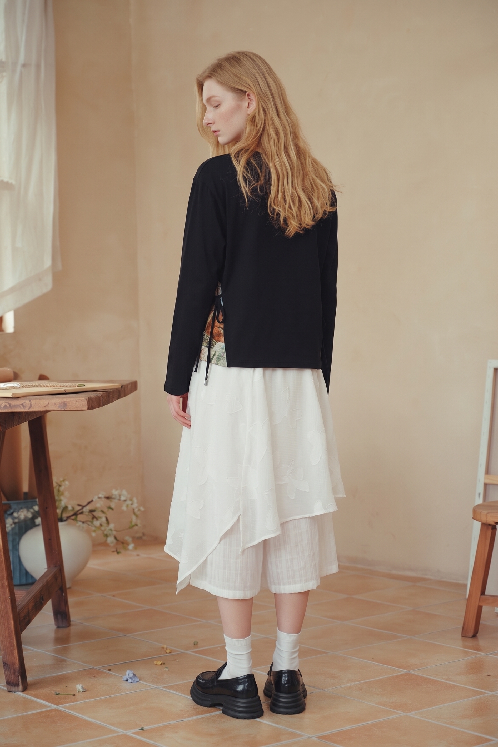 Vintage Long Sleeve Knit Top