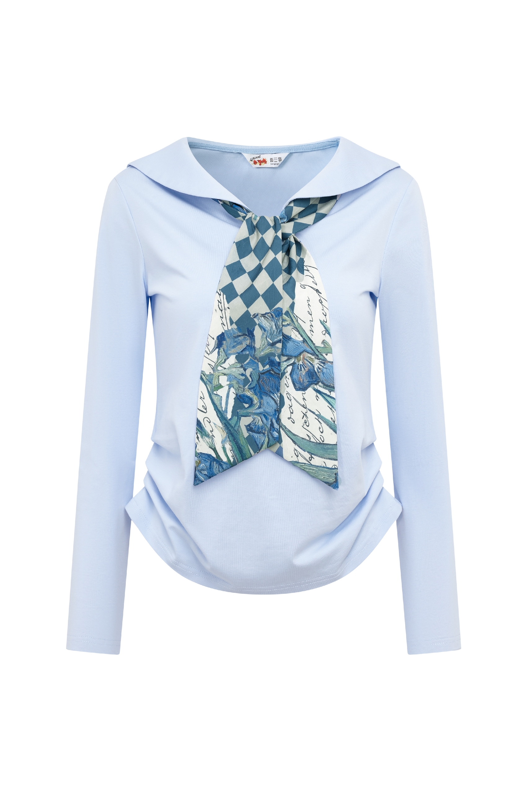 Sailor Collar Long Sleeve Top