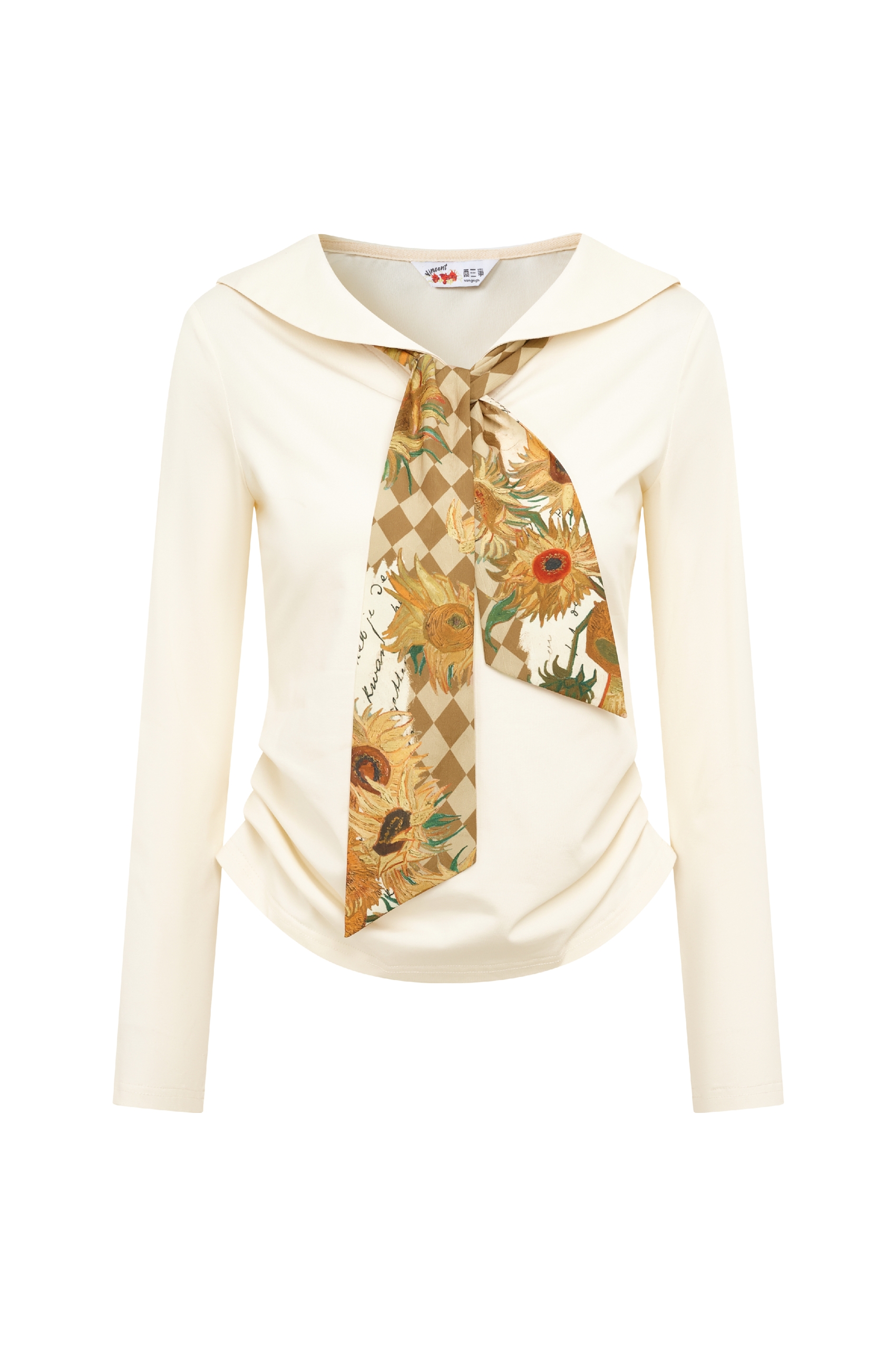 Sailor Collar Long Sleeve Top