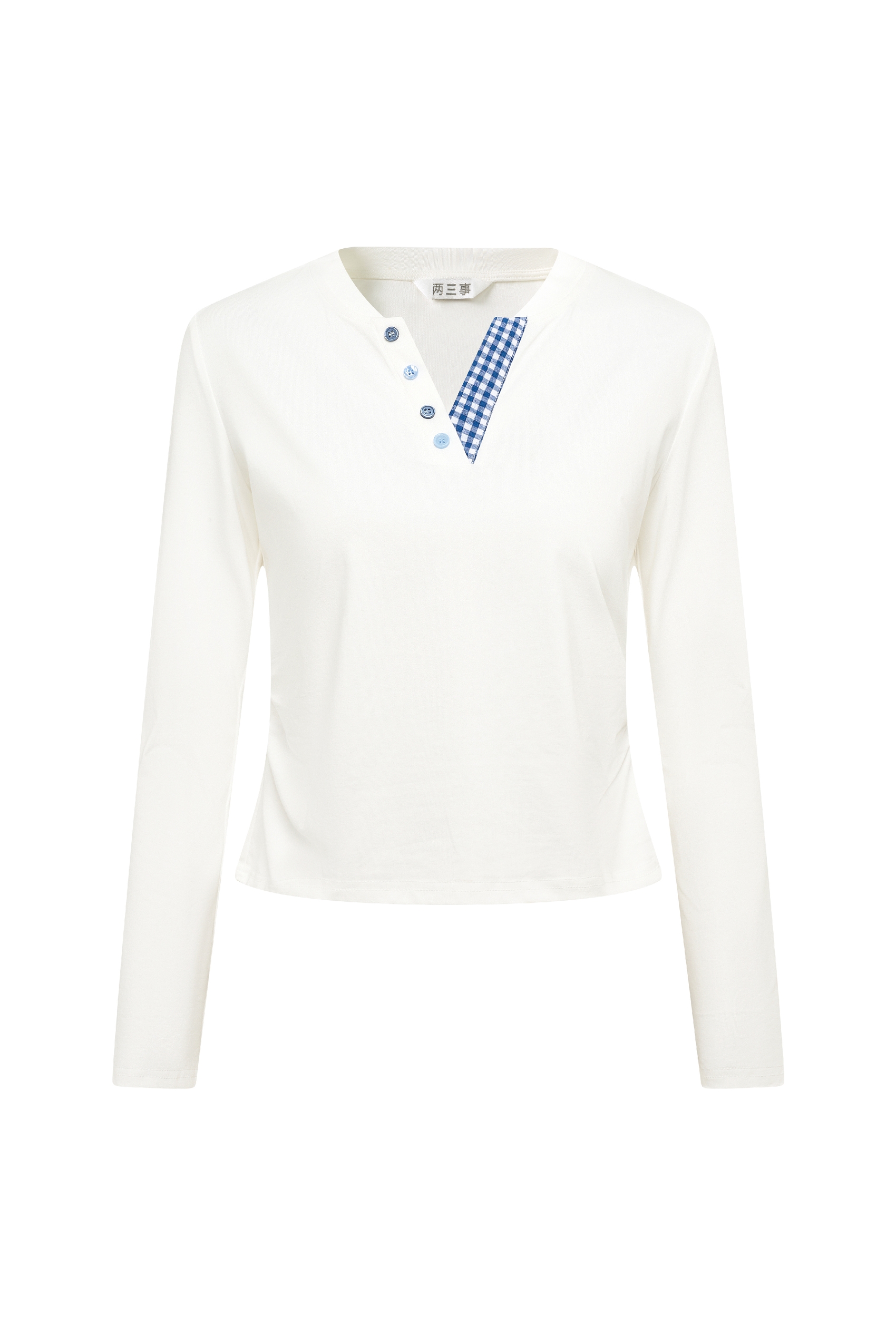 V-Neck Long Sleeve Top