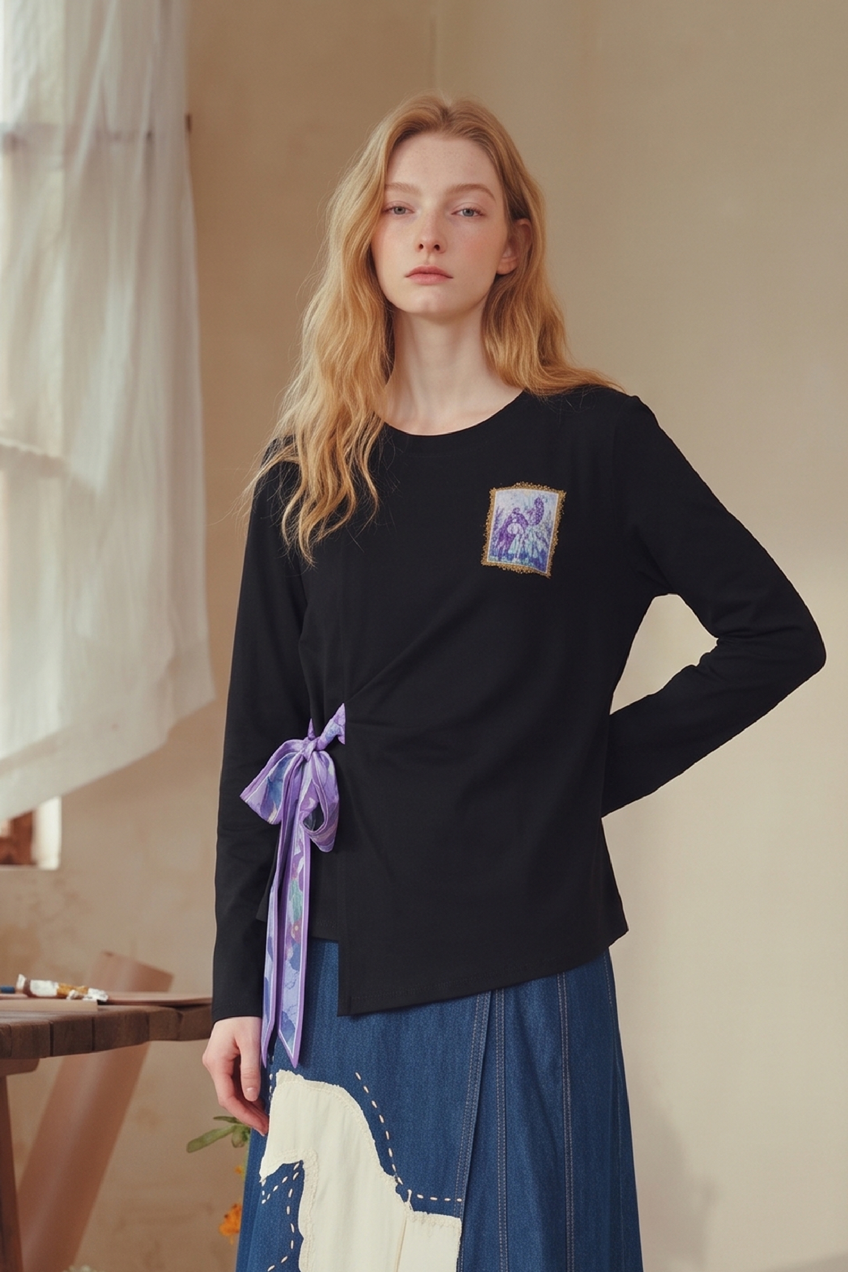 Black Knit Top