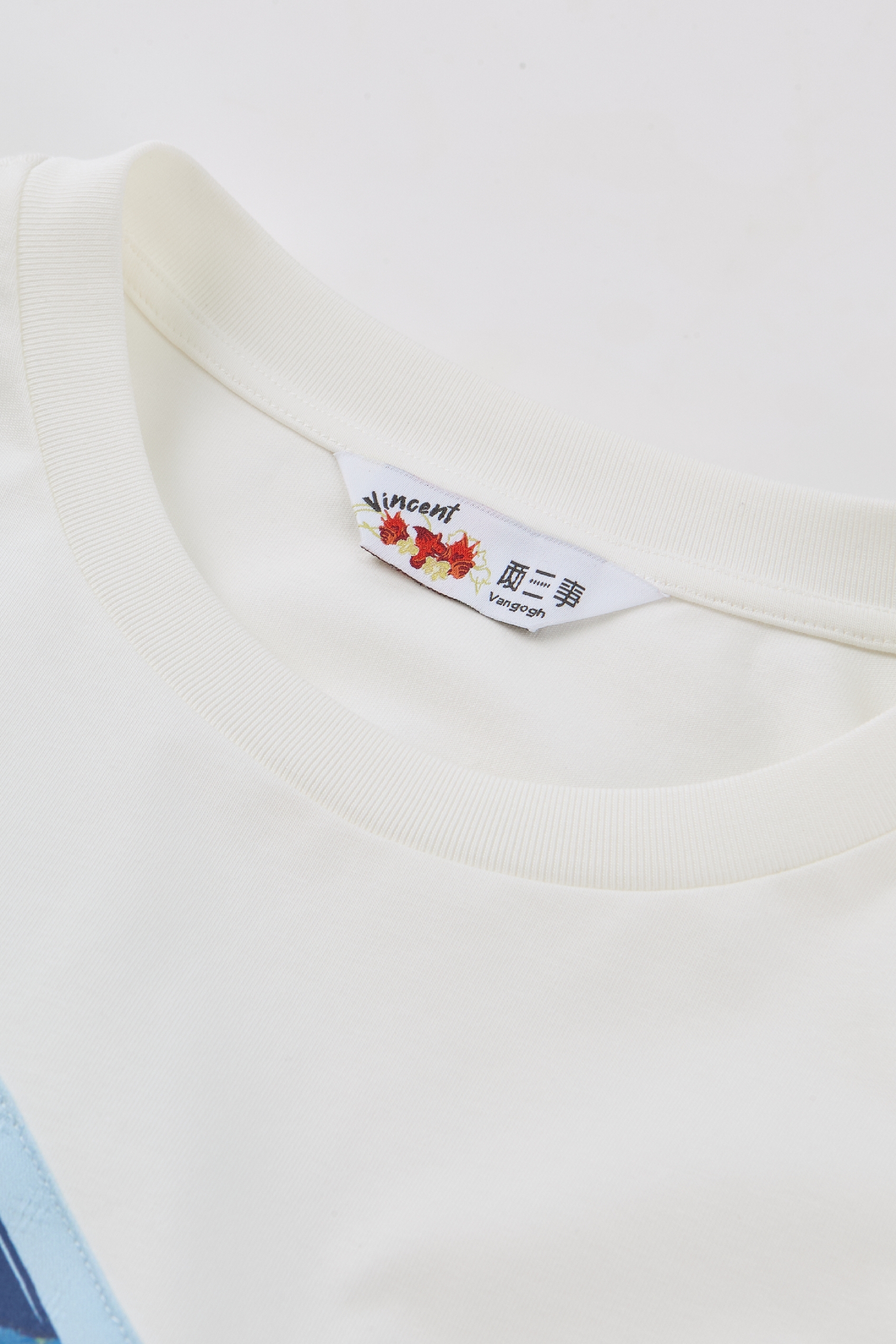 Spliced Off‑the‑Shoulder Long‑sleeve Top
