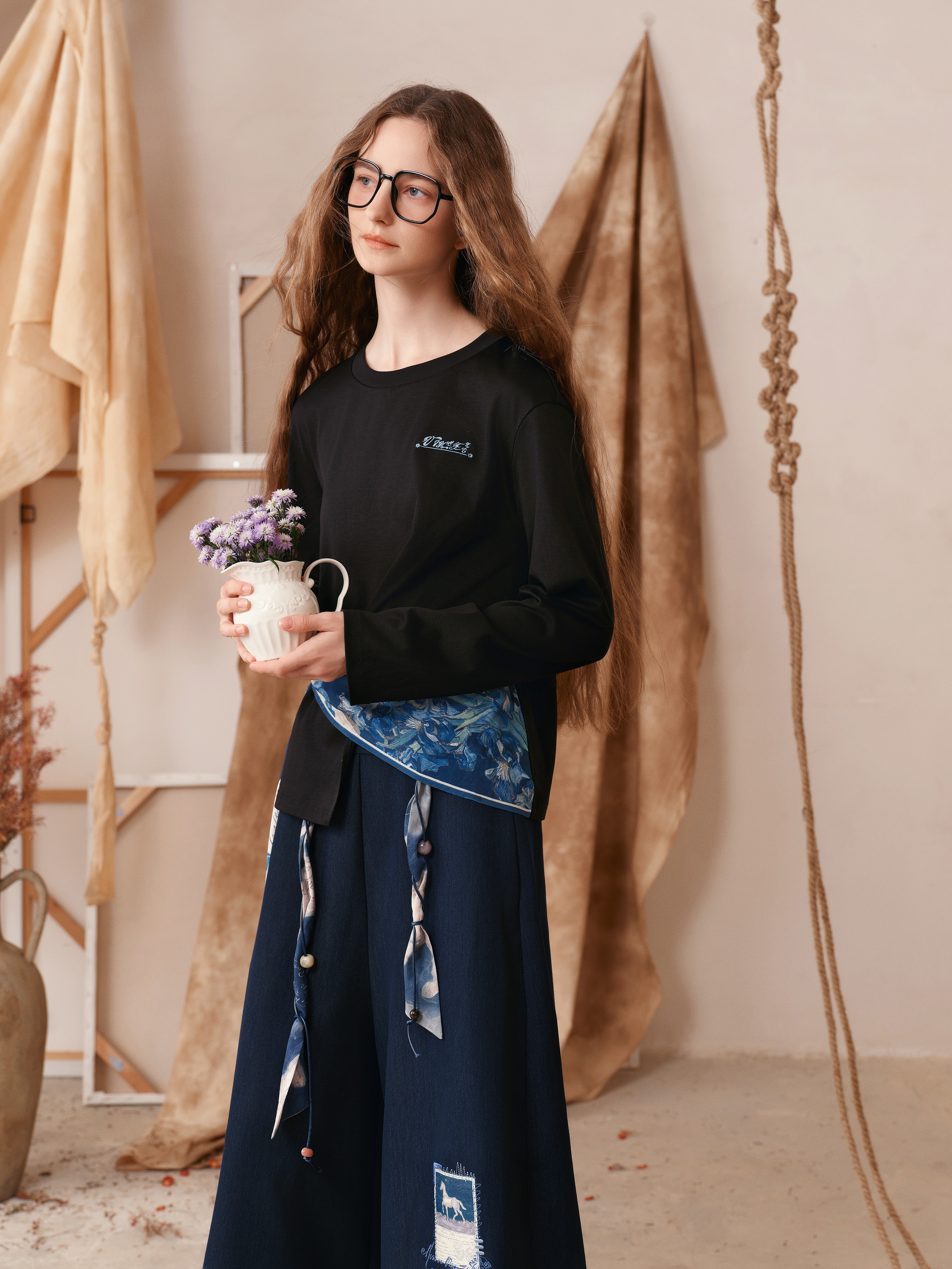 Minimal Basic Crew Neck Slim-Fit Long Sleeve T-Shirt