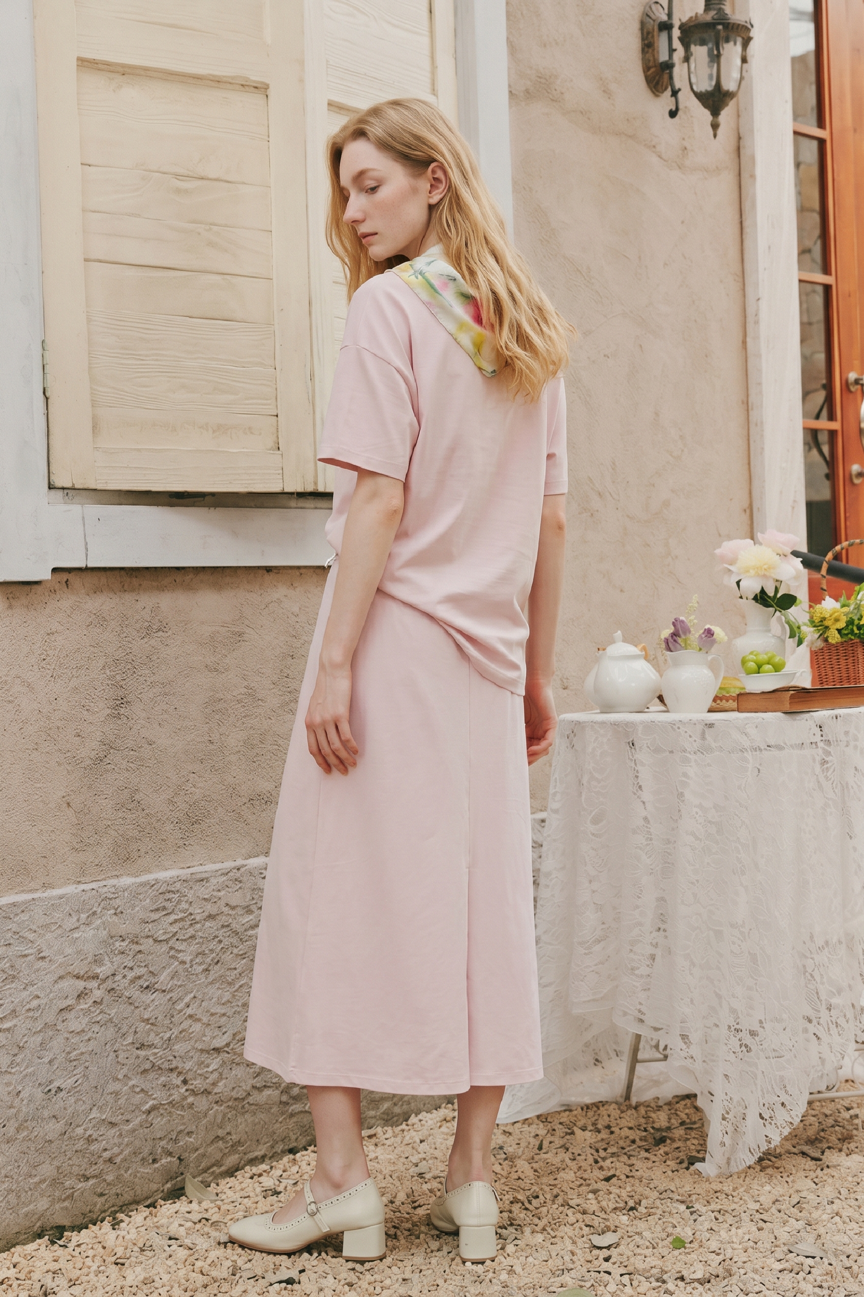 Korean Vibe Floral Two Piece Outfit Set-LYONSENS