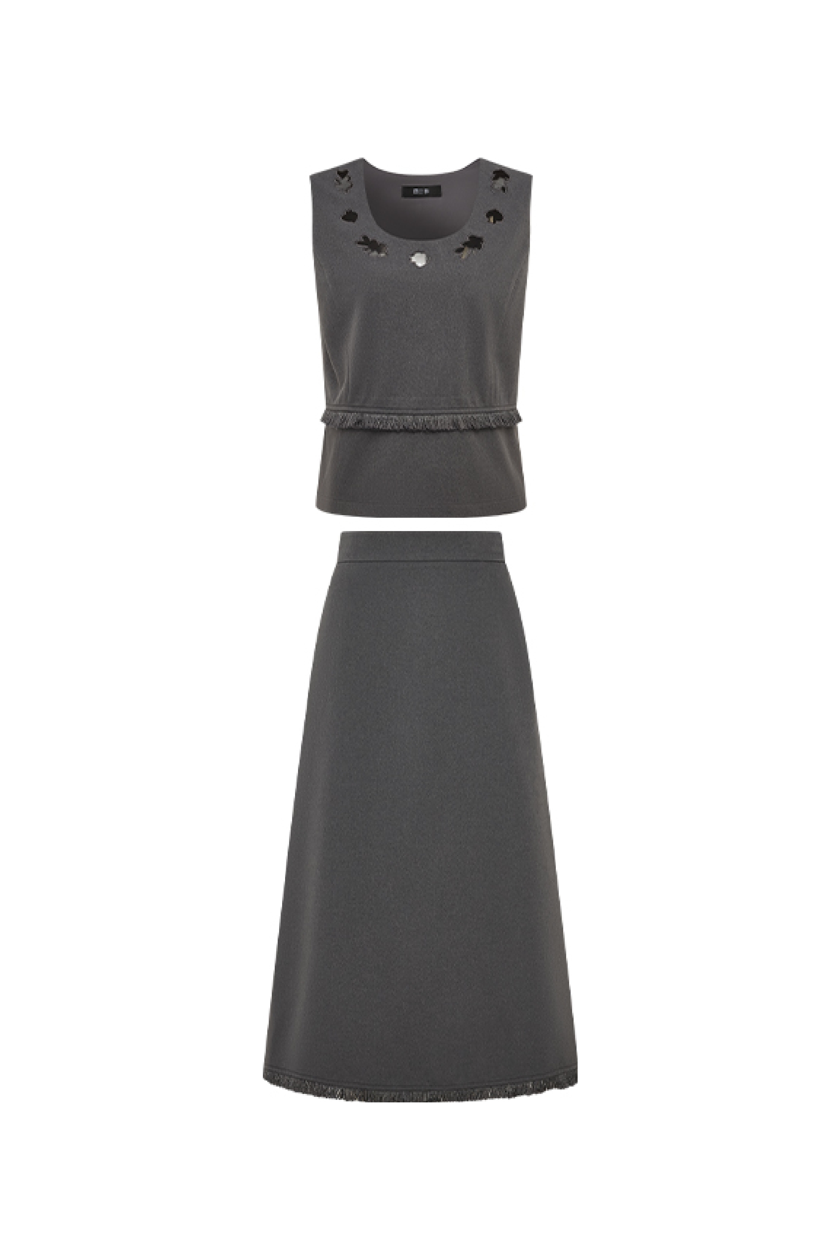 Sleeveless Top and Skirt Two‑piece Set-LYONSENS