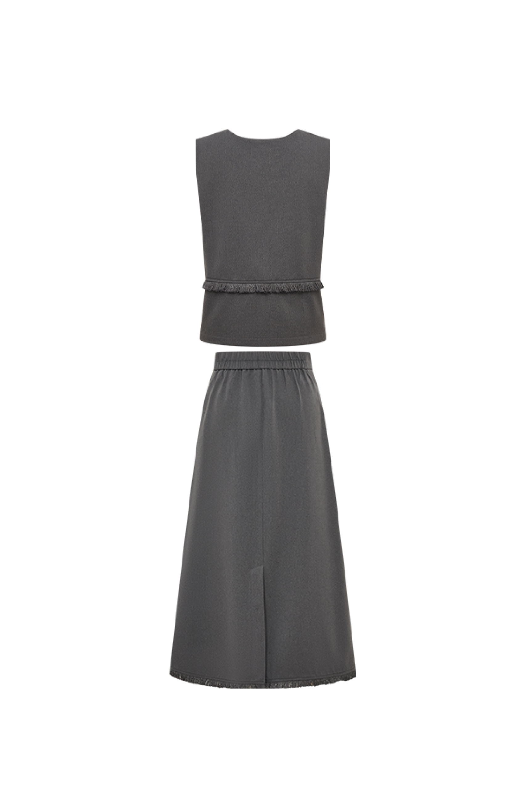 Sleeveless Top and Skirt Two‑piece Set-LYONSENS