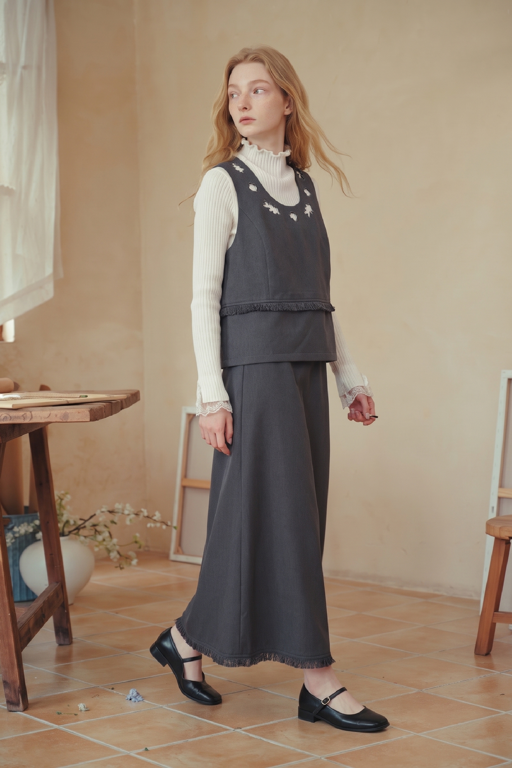 Sleeveless Top and Skirt Two‑piece Set-LYONSENS