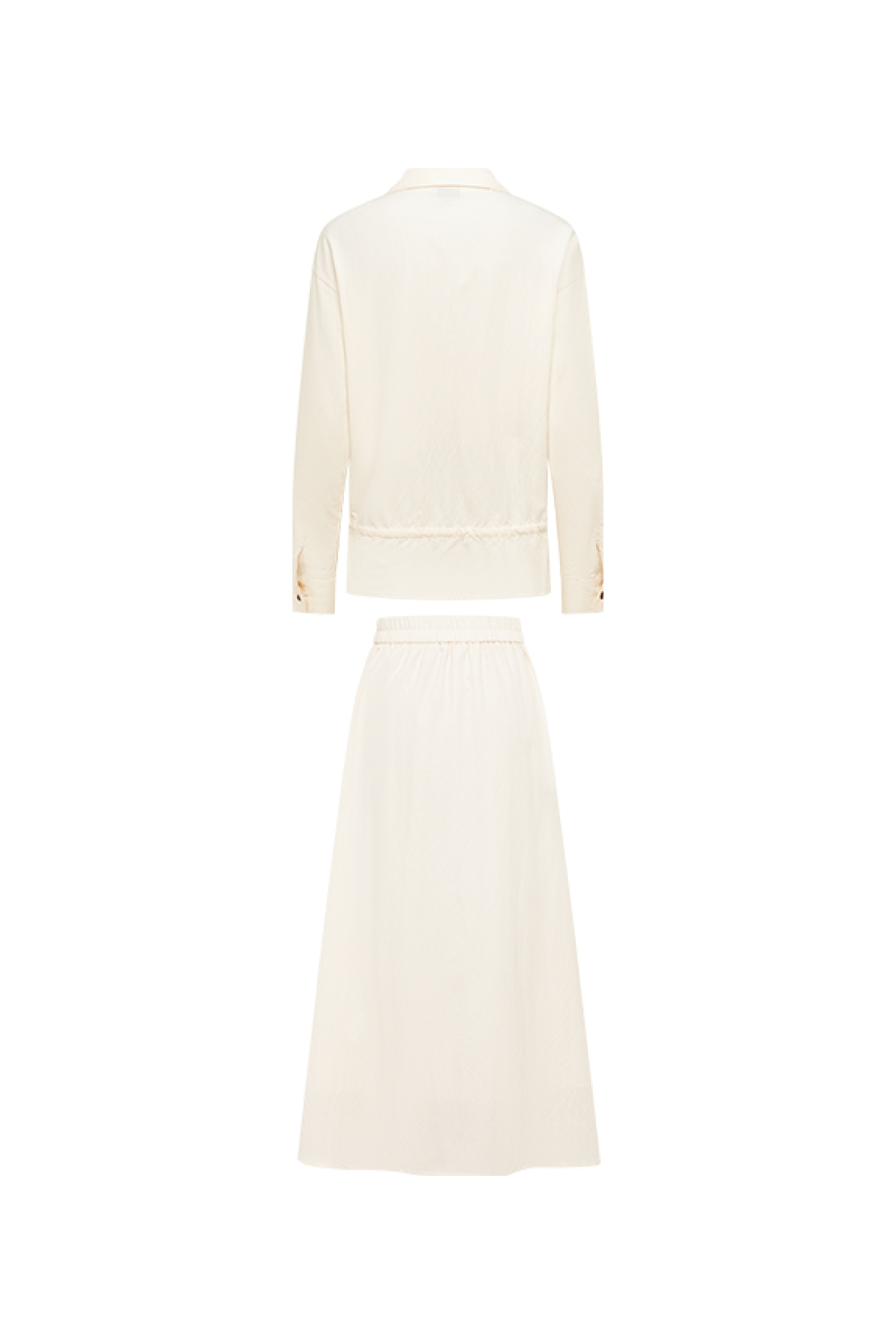 Embroidered Waist-Cinched Dress-LYONSENS