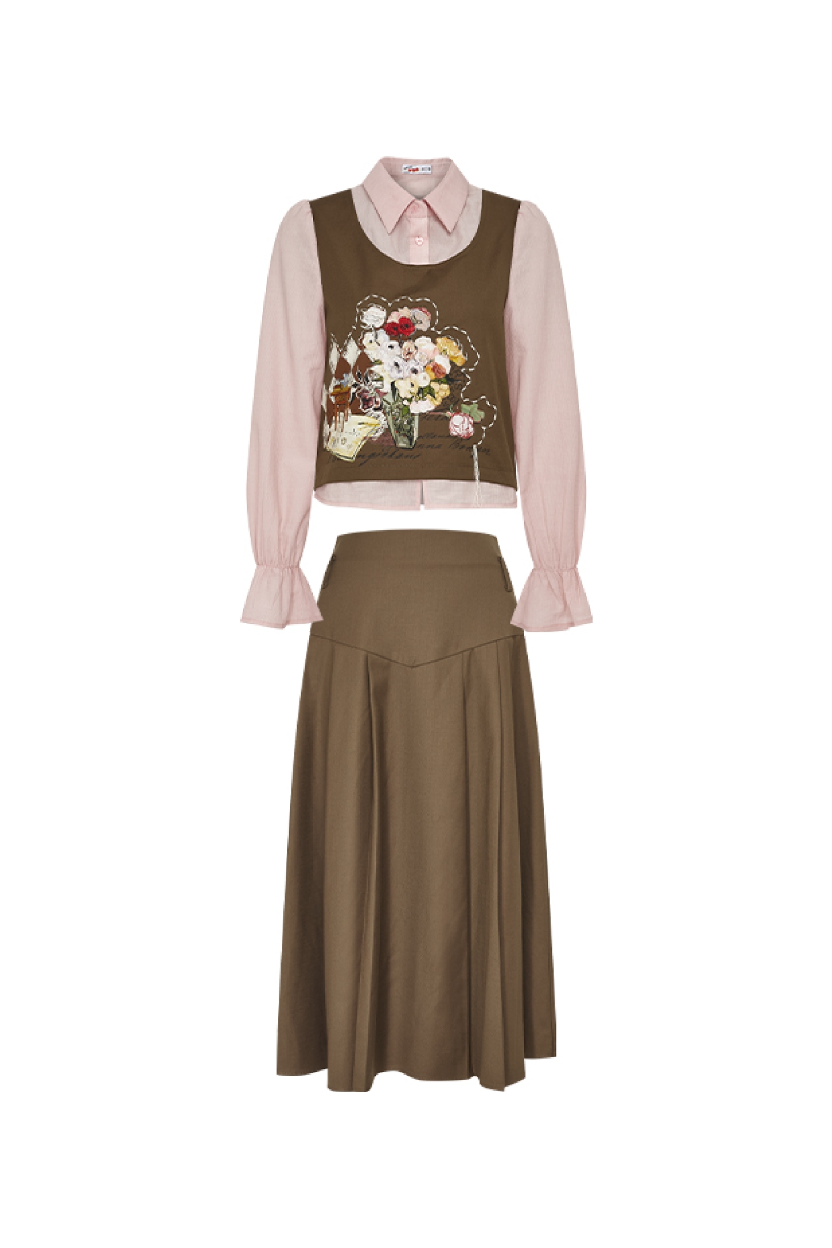 Two-Piece Set: Tank Top & Maxi Dress-LYONSENS