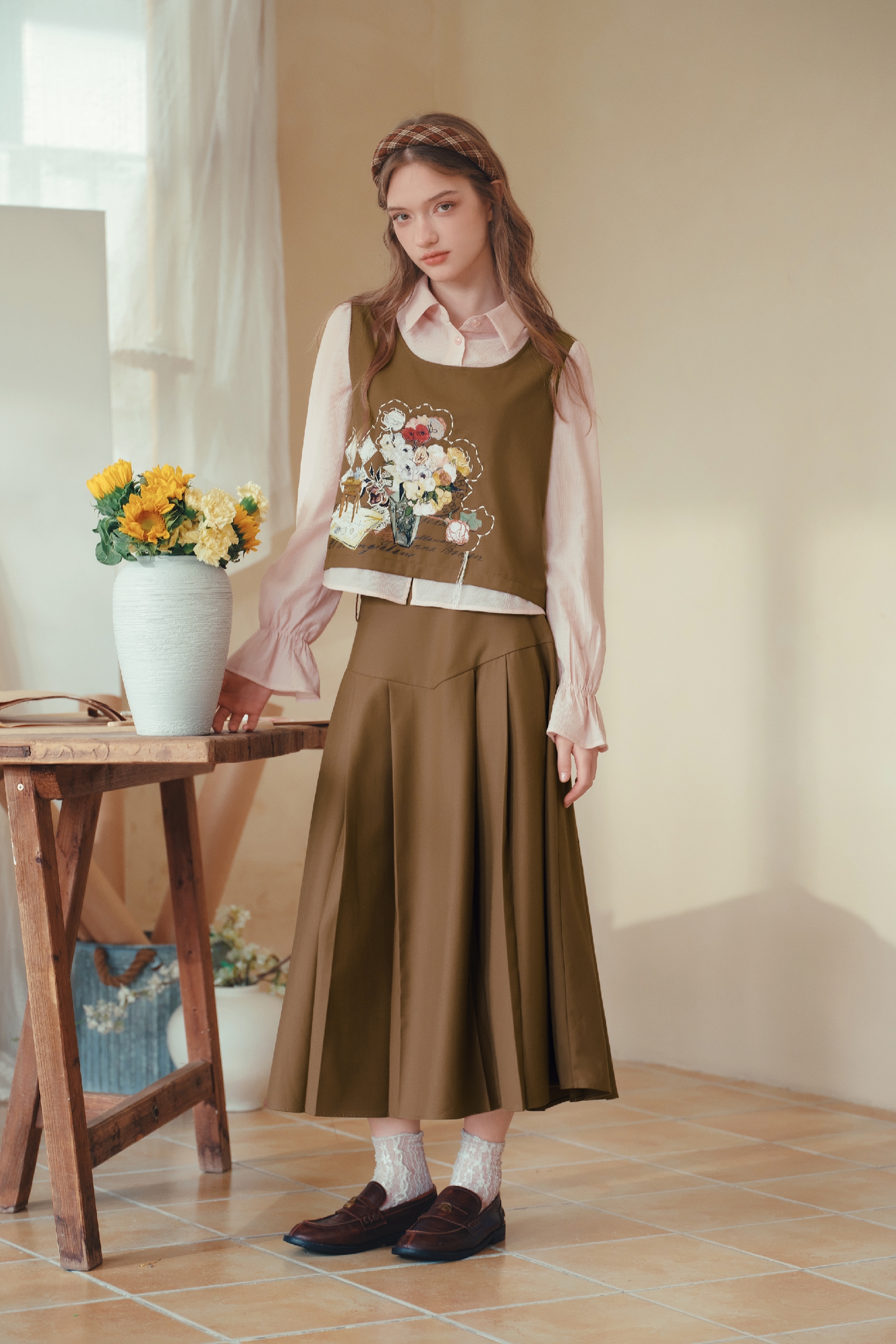 Two-Piece Set: Tank Top & Maxi Dress-LYONSENS