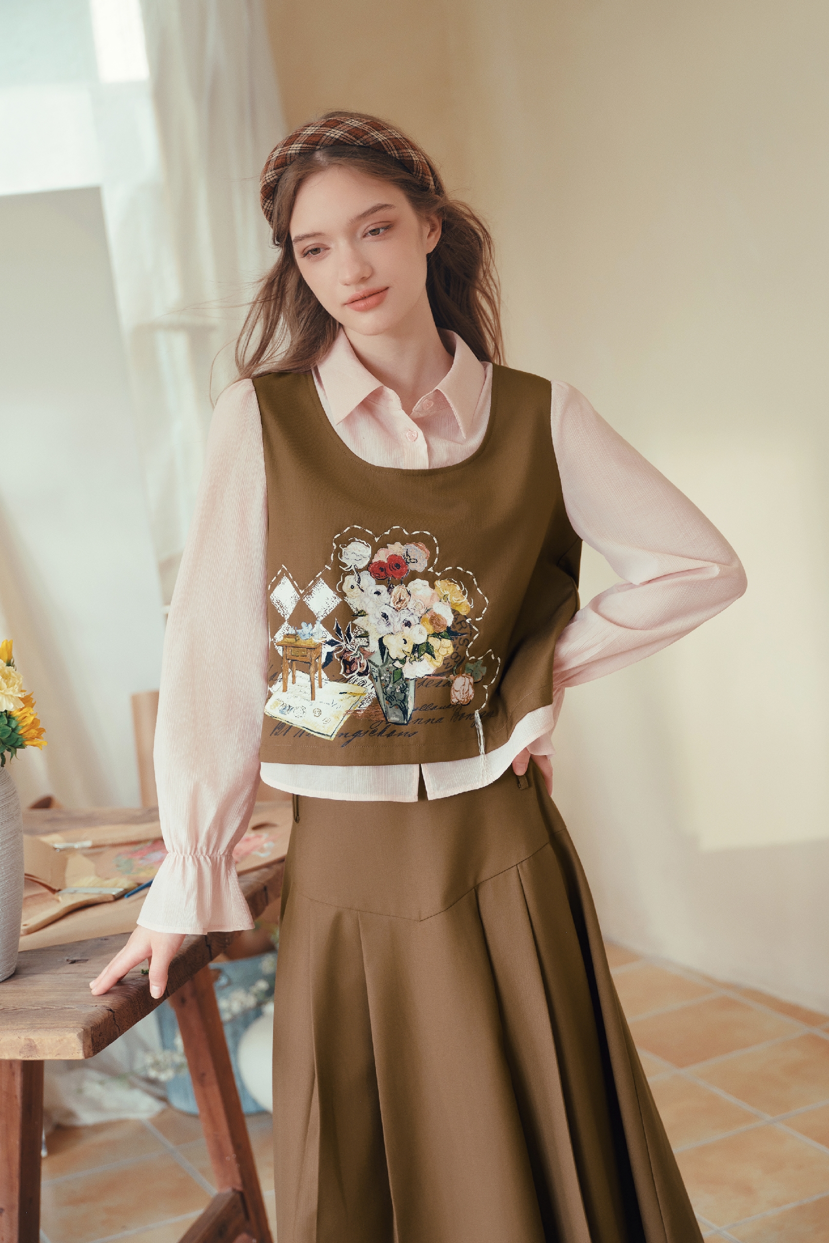 Two-Piece Set: Tank Top & Maxi Dress-LYONSENS