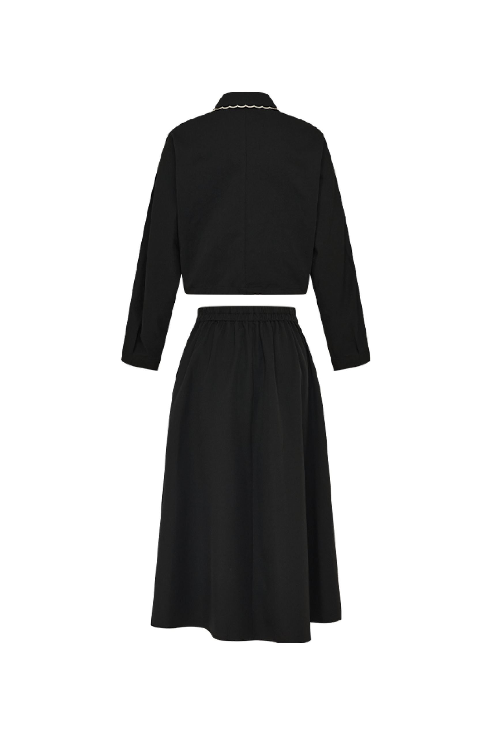 Two-Piece Set With Pleated Skirt-LYONSENS