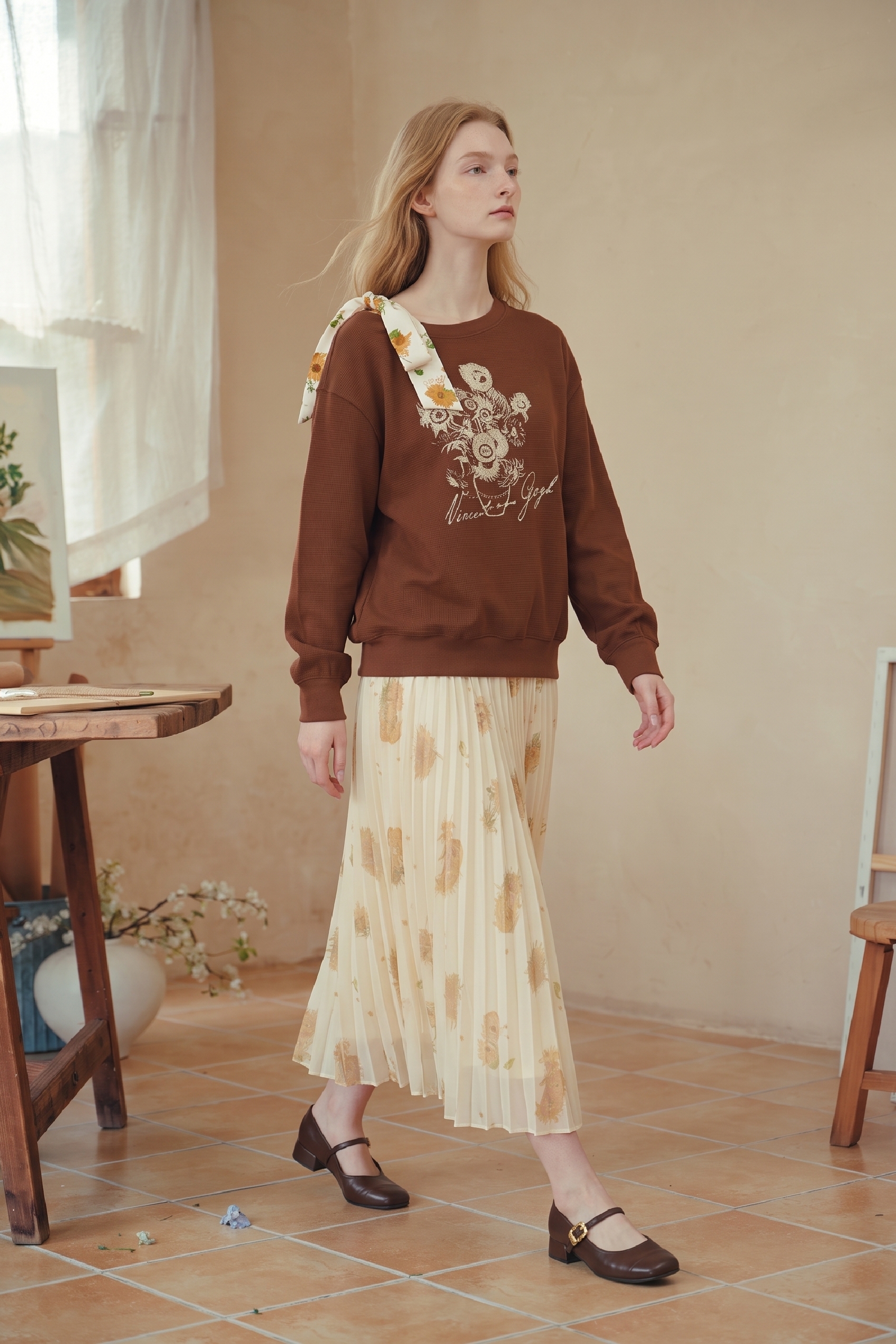 Ribbon‑print Sweatshirt
