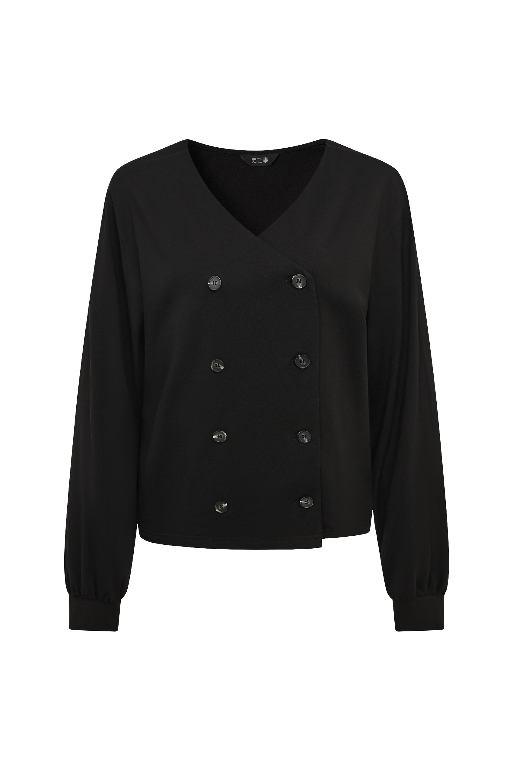 Round‑neck Long‑sleeve Knit Top-LYONSENS
