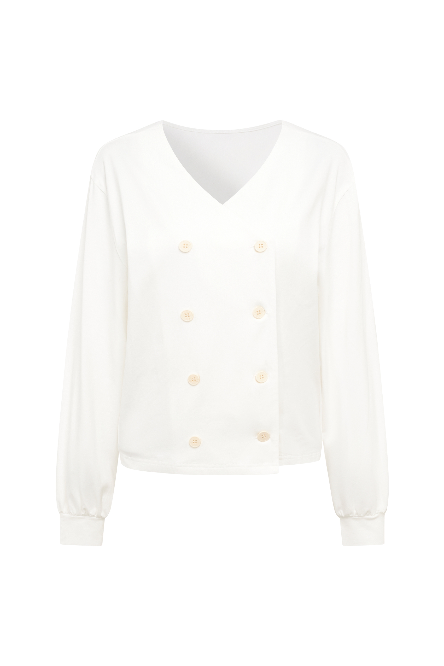 Round‑neck Long‑sleeve Knit Top-LYONSENS