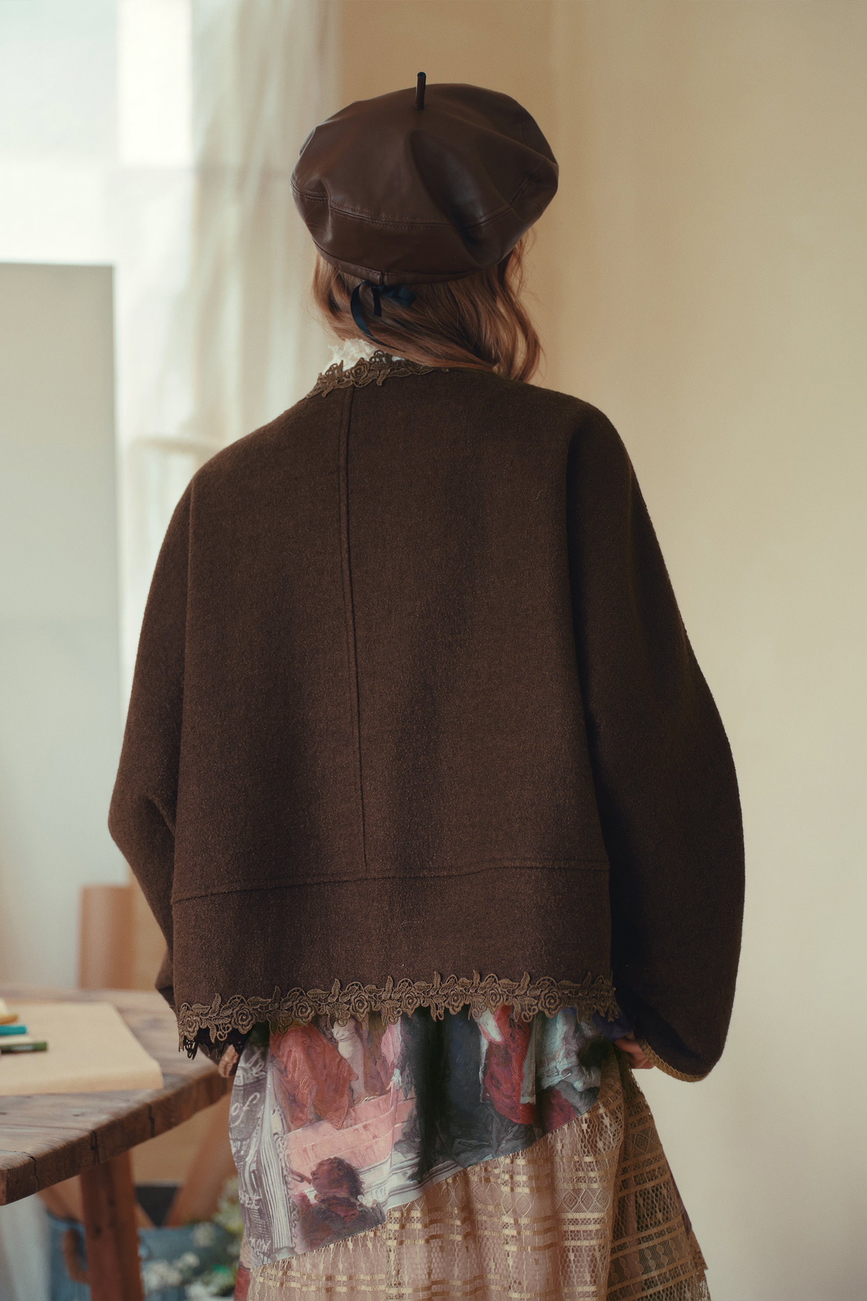 Loose Knit Cardigan-LYONSENS