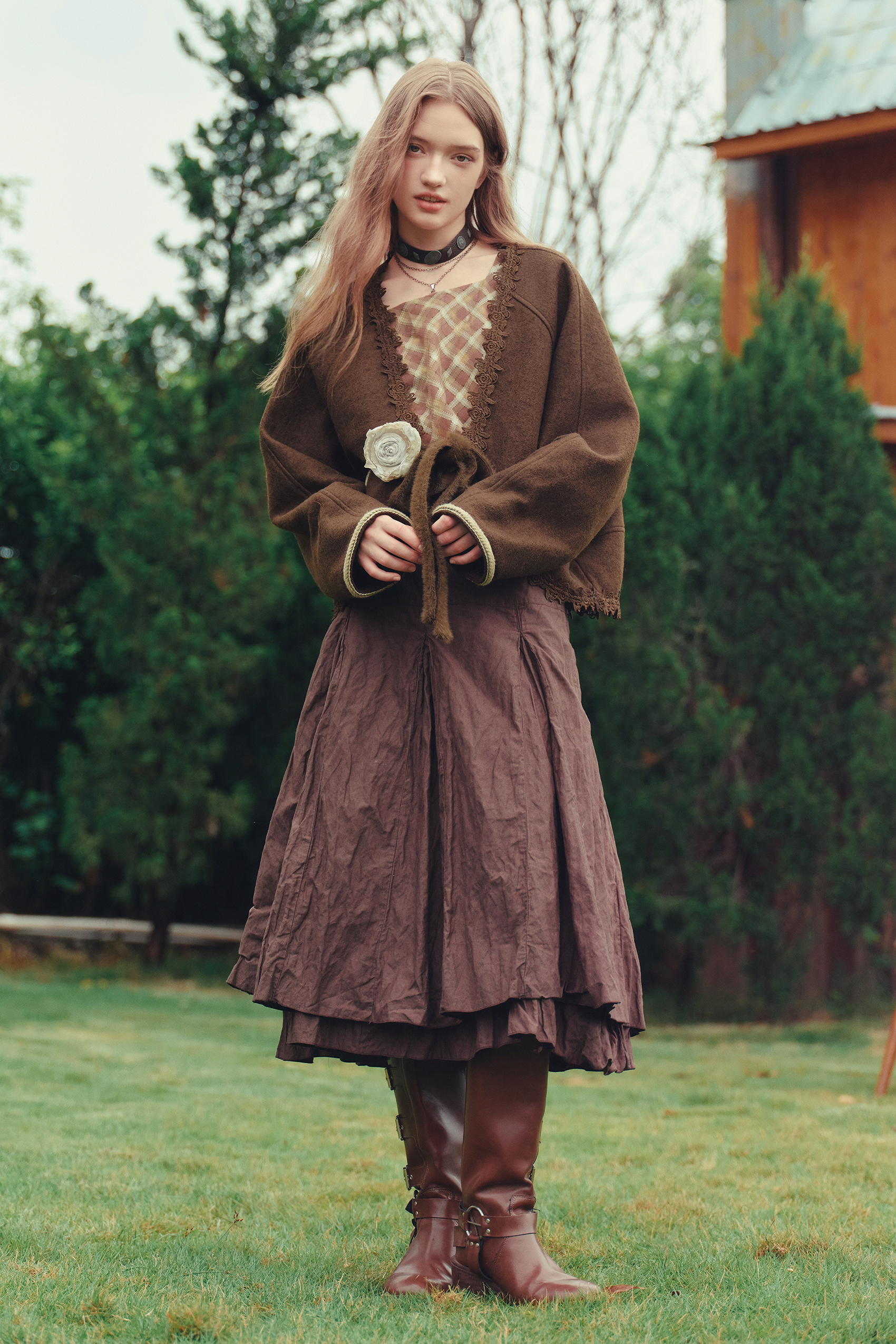 Loose Knit Cardigan-LYONSENS