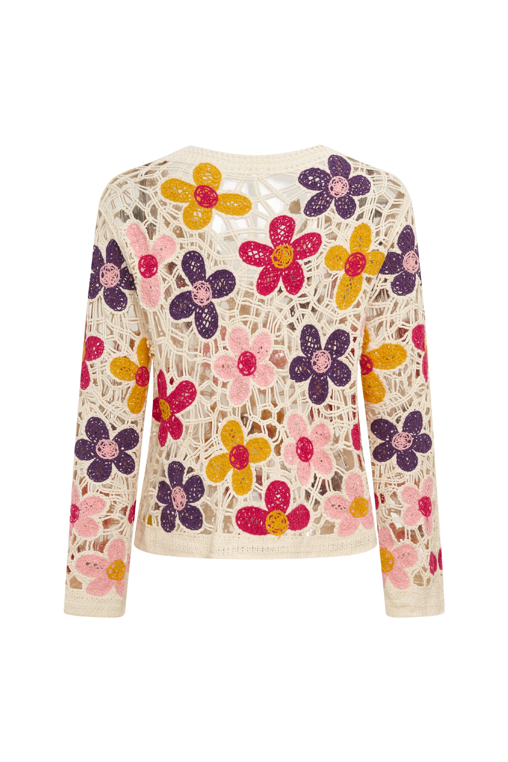 Hollow Out Knit Cardigan