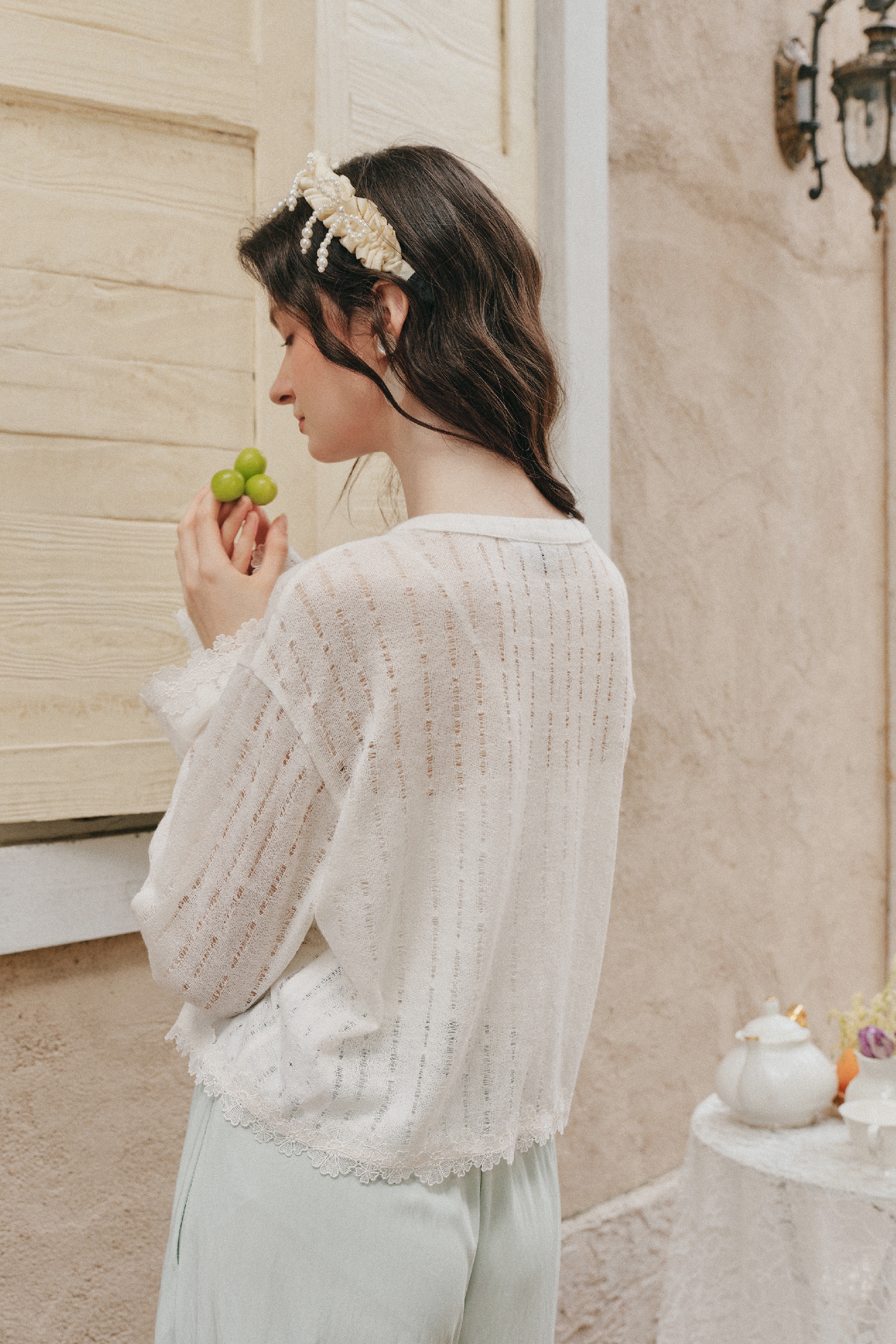 Floral Print Long Sleeve Knit Two Piece Set