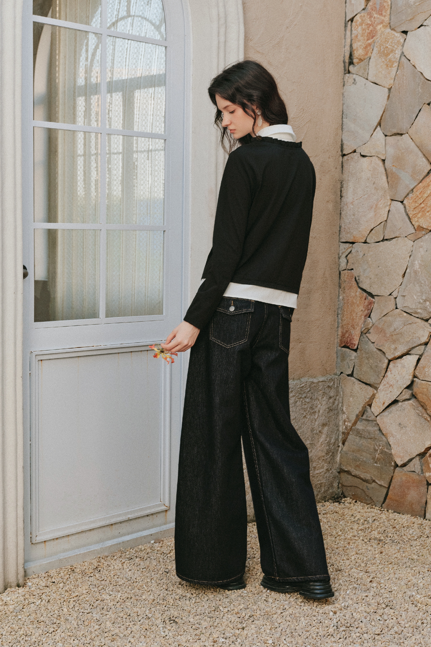 Color Block Spliced Knit Cardigan