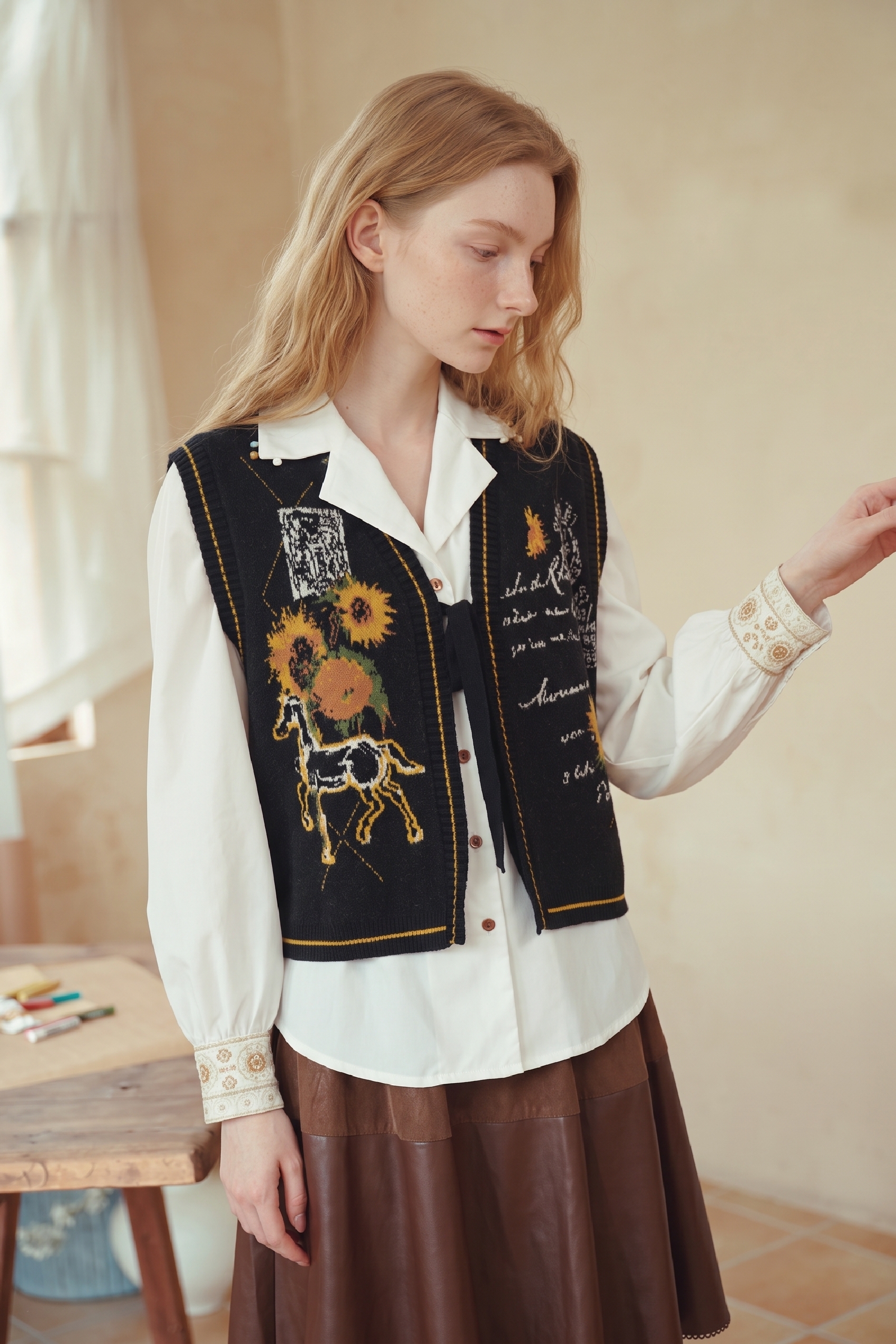 Black Knit Vest