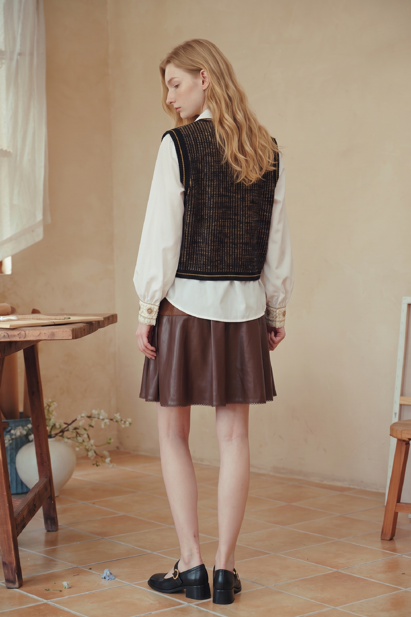 Black Knit Vest
