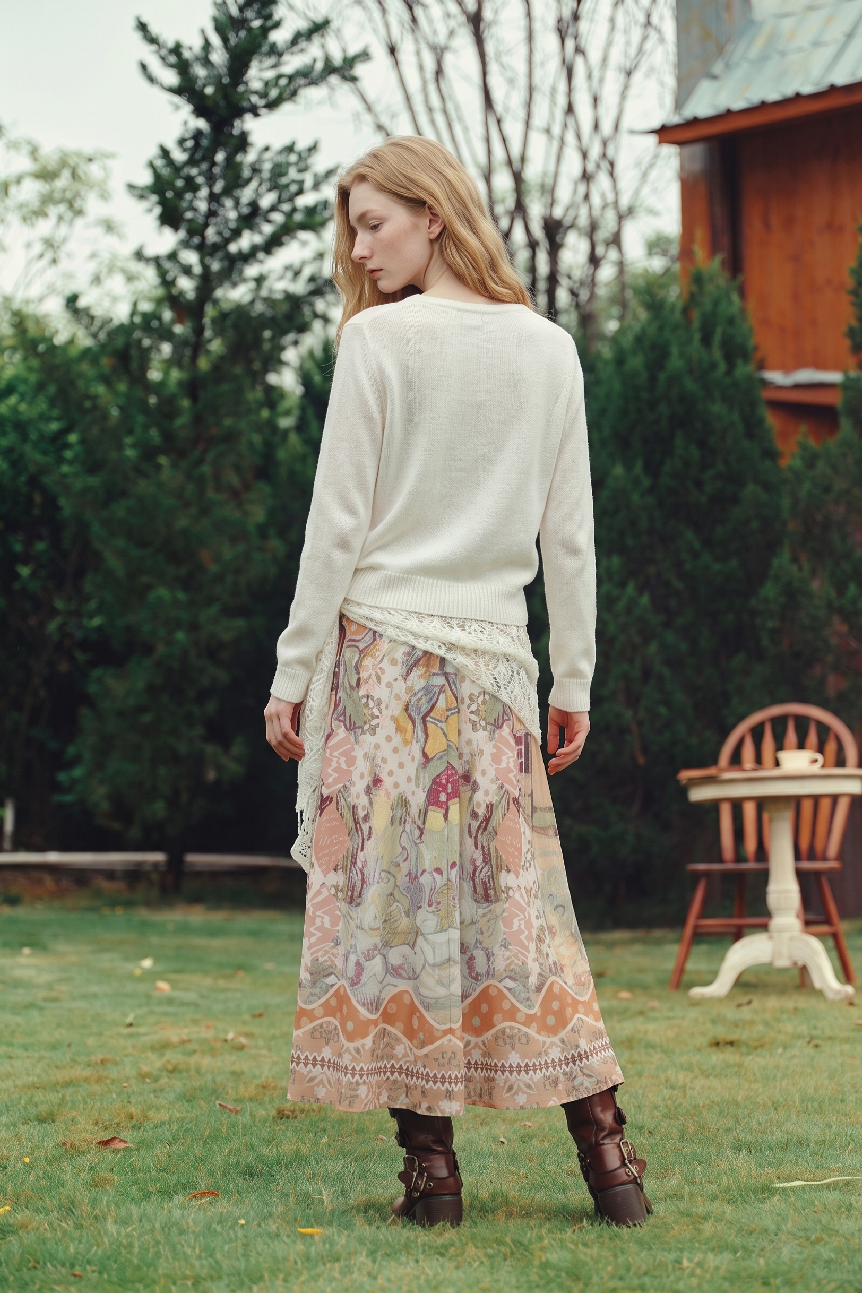 Lace Knit Cardigan-LYONSENS