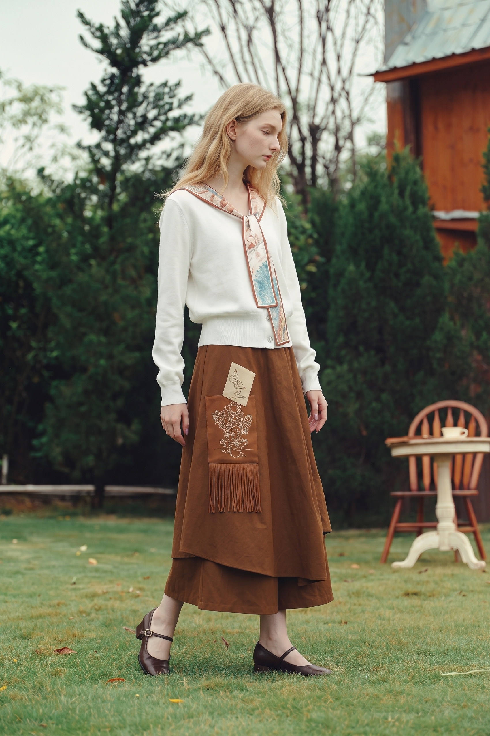 Sailor Collar Knit Top-LYONSENS
