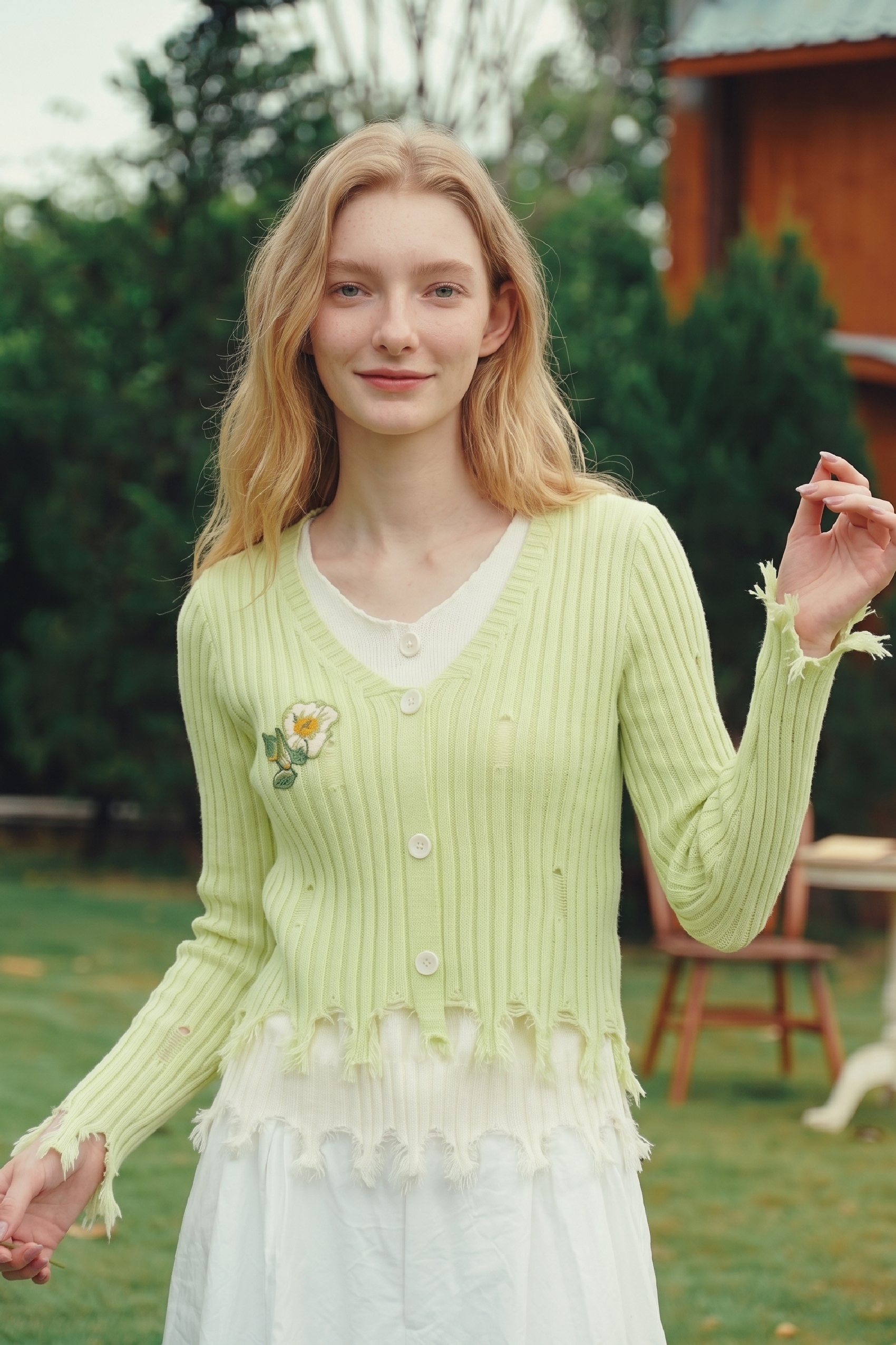 Tassel Knit Cardigan-LYONSENS