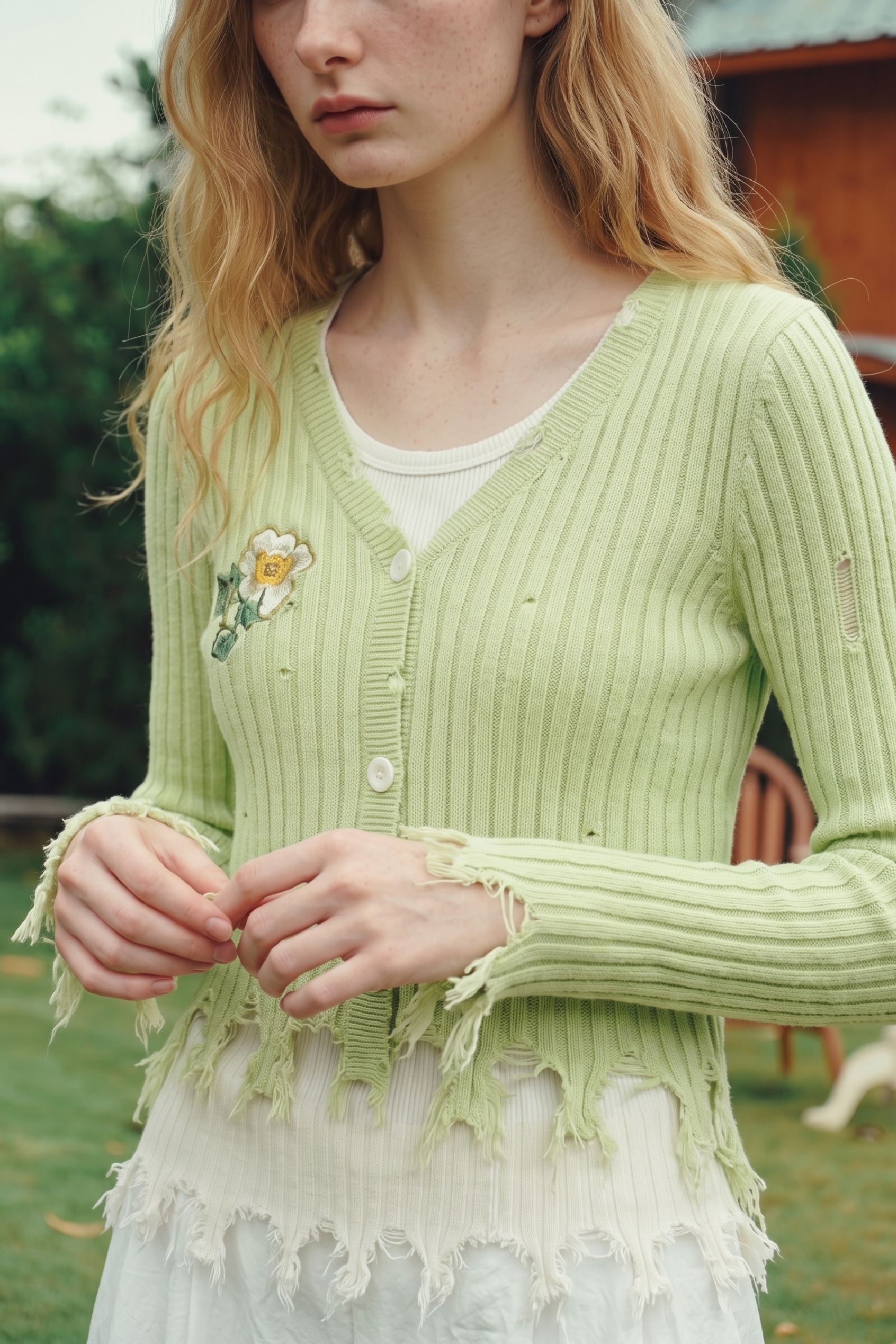 Tassel Knit Cardigan-LYONSENS