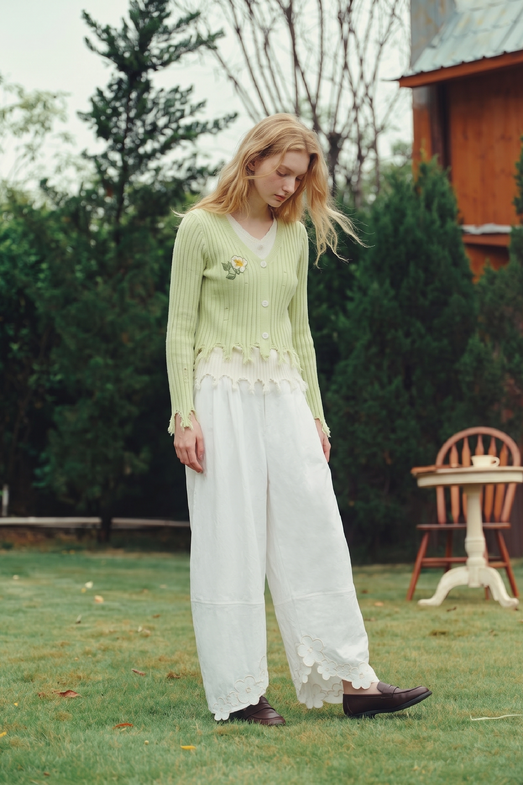 Tassel Knit Cardigan-LYONSENS