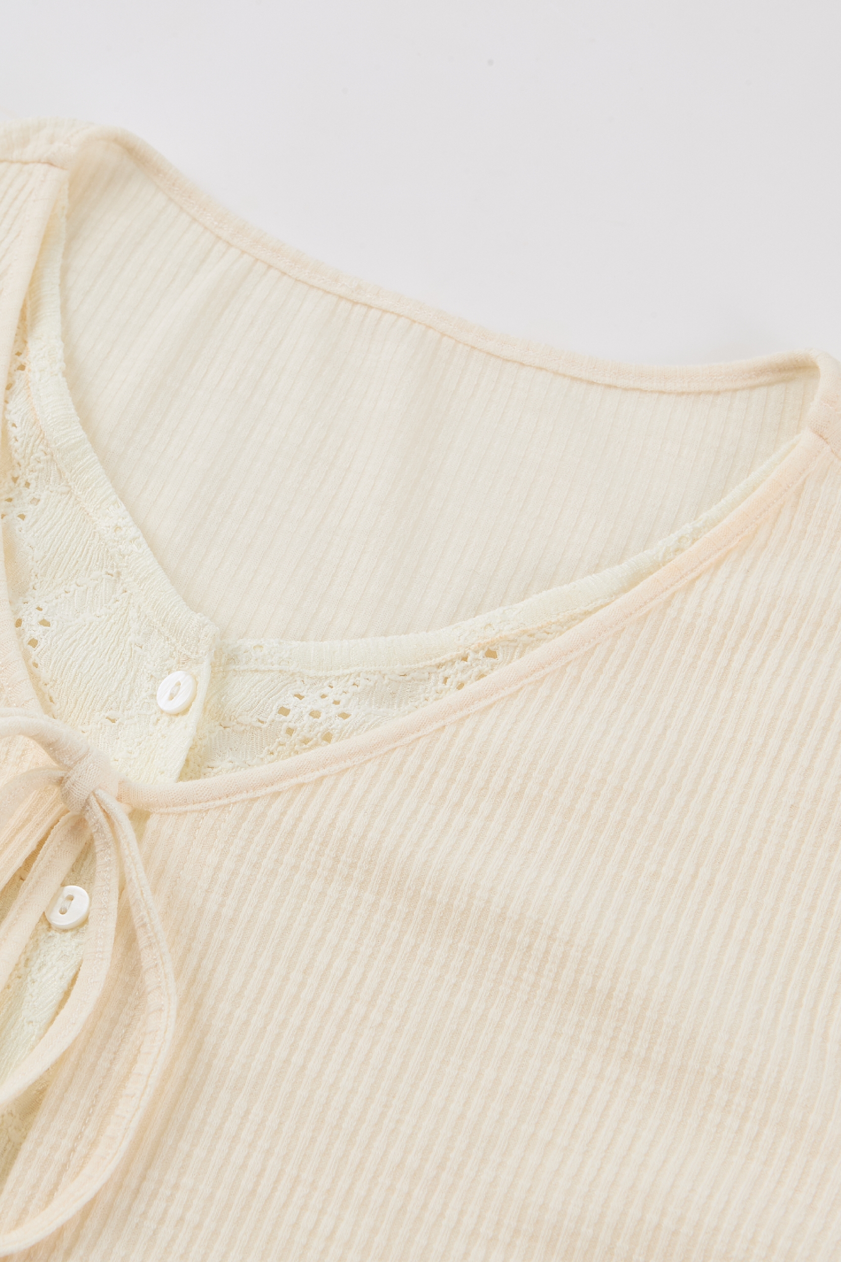 Floral‑embroidered Long‑sleeve Top-LYONSENS