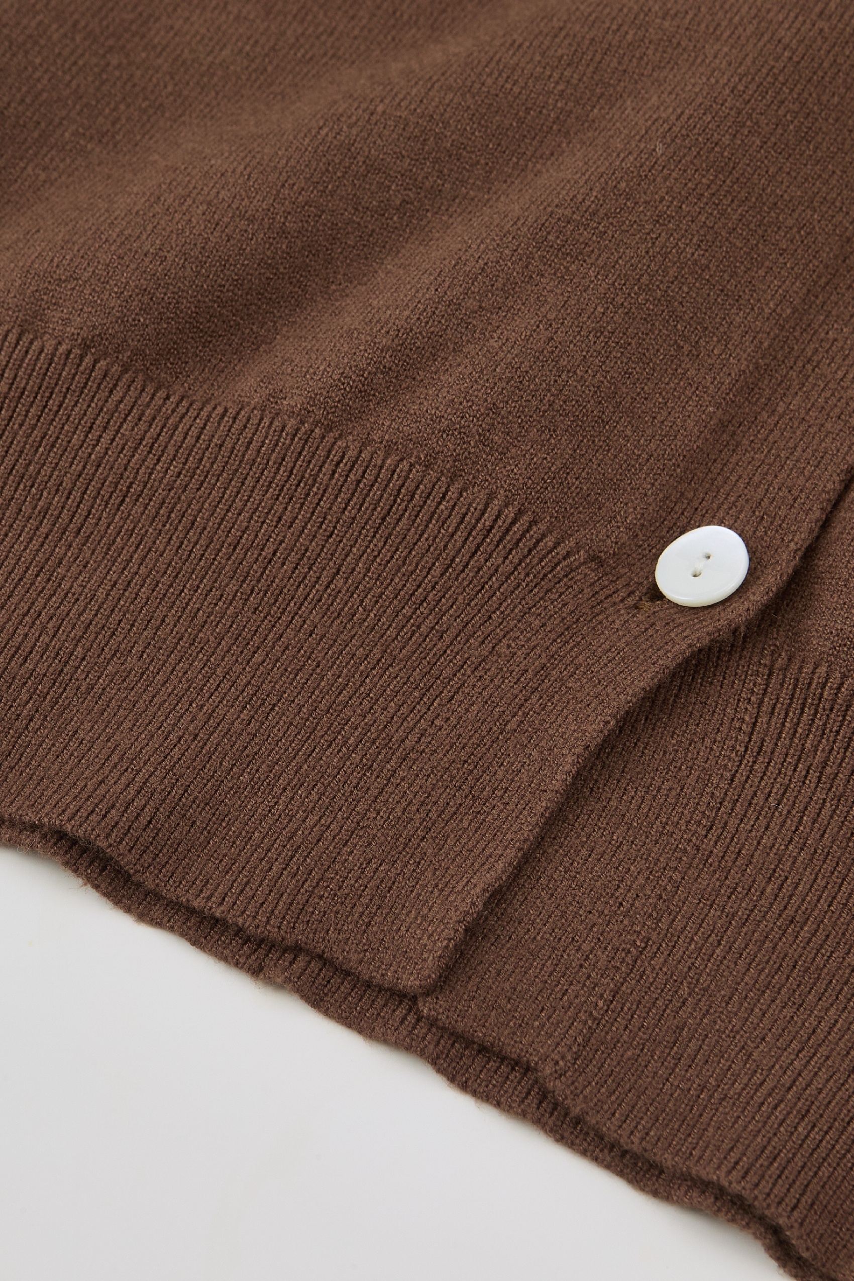 Brown Folk Embroidered Tie-Front Cardigan-LYONSENS