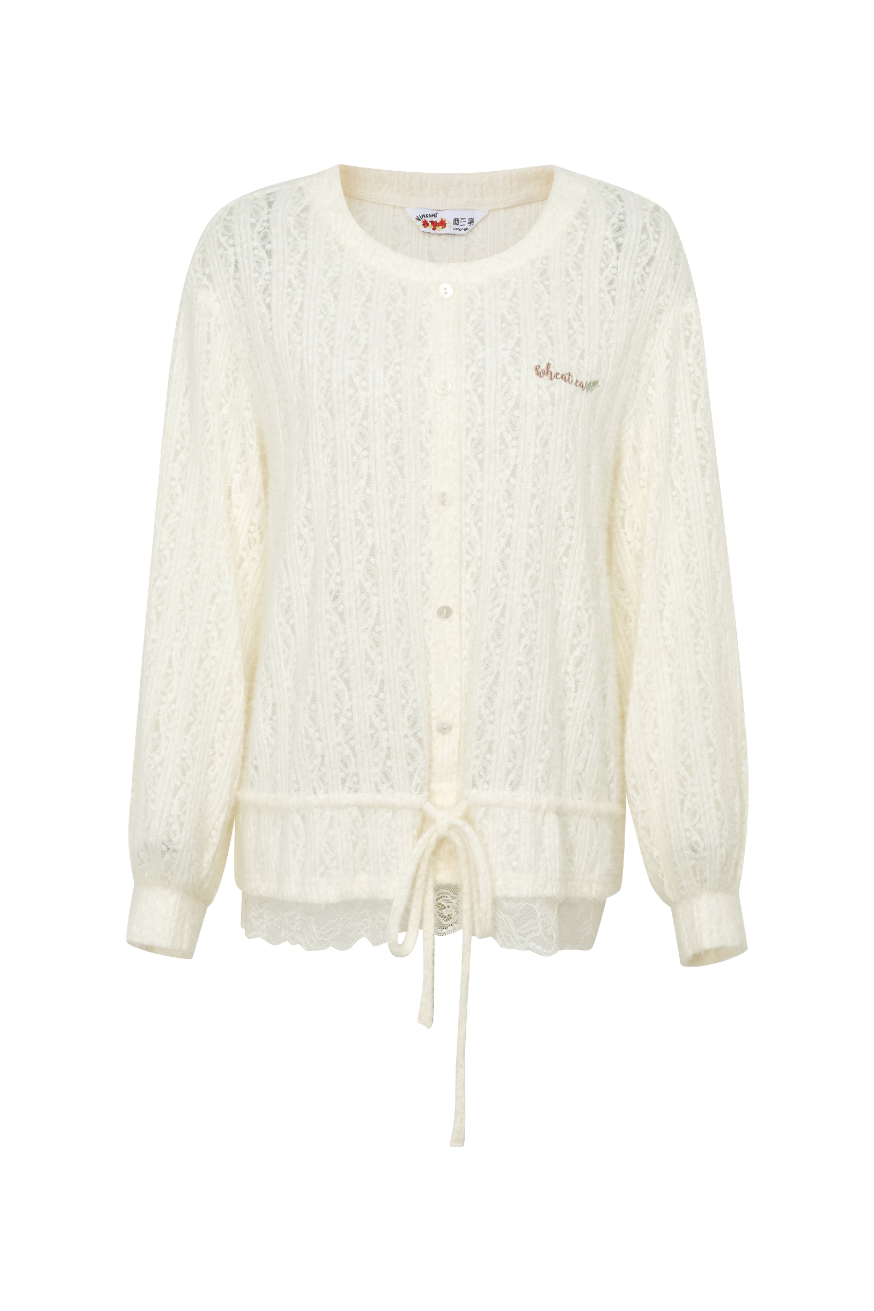 Hollow Out Knit Cardigan