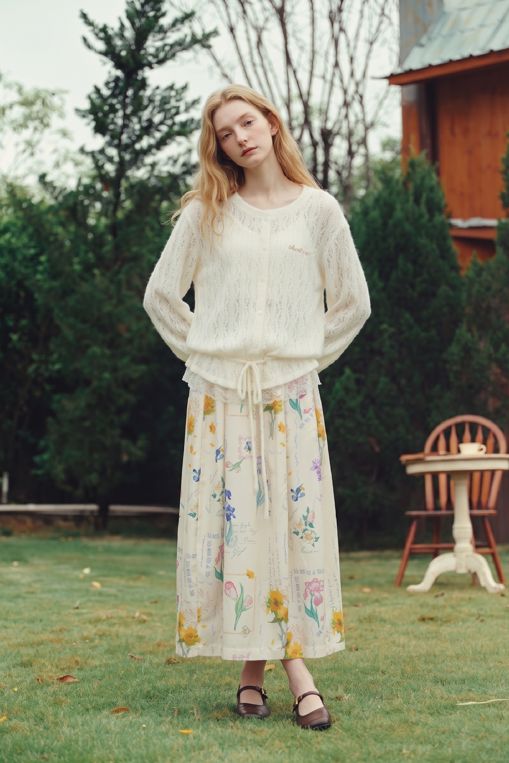 Hollow Out Knit Cardigan