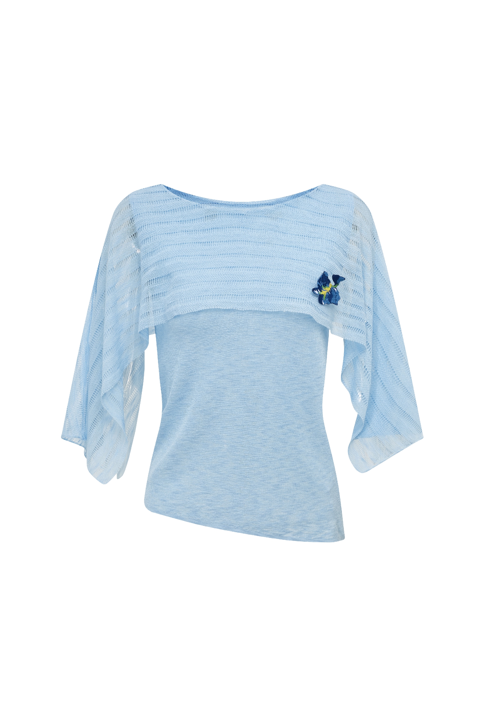 Cape‑style Short‑sleeve T‑shirt