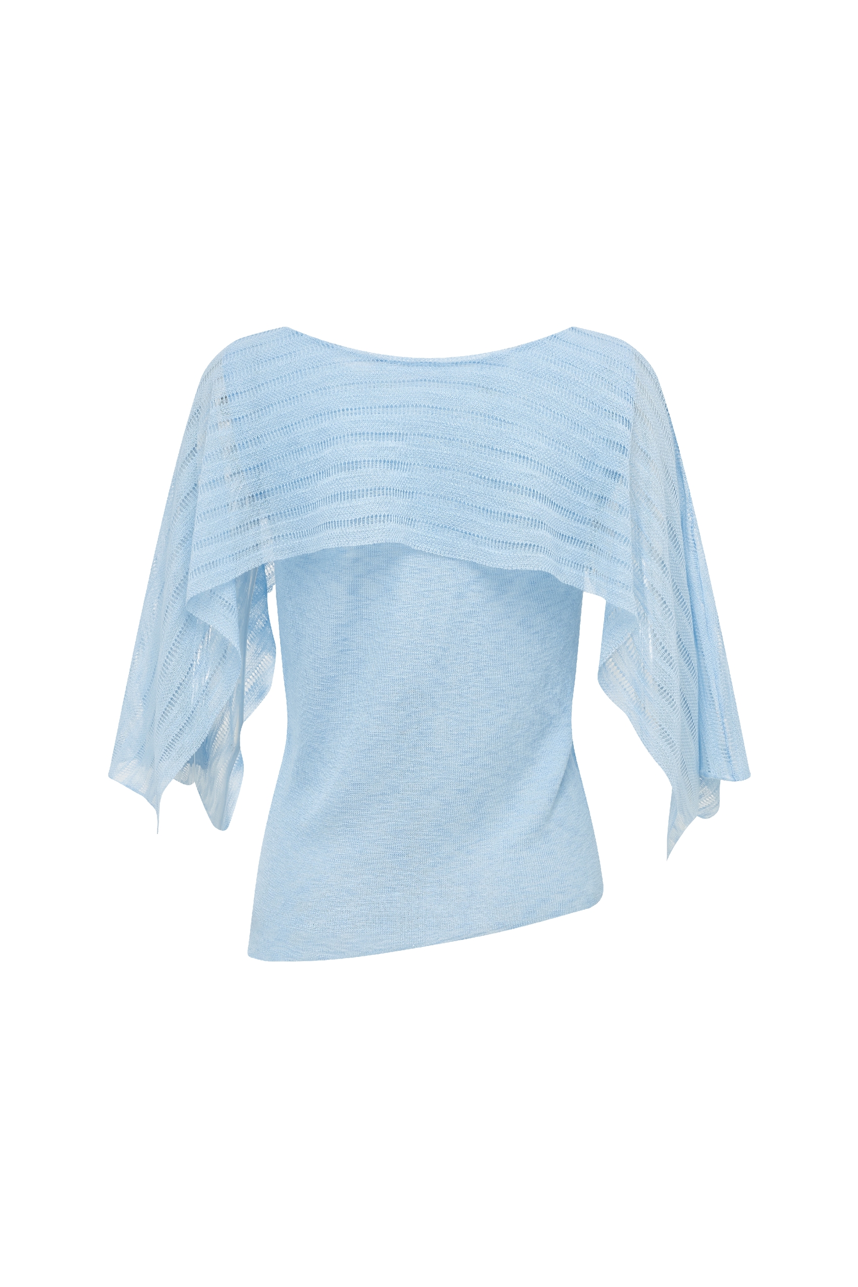 Cape‑style Short‑sleeve T‑shirt