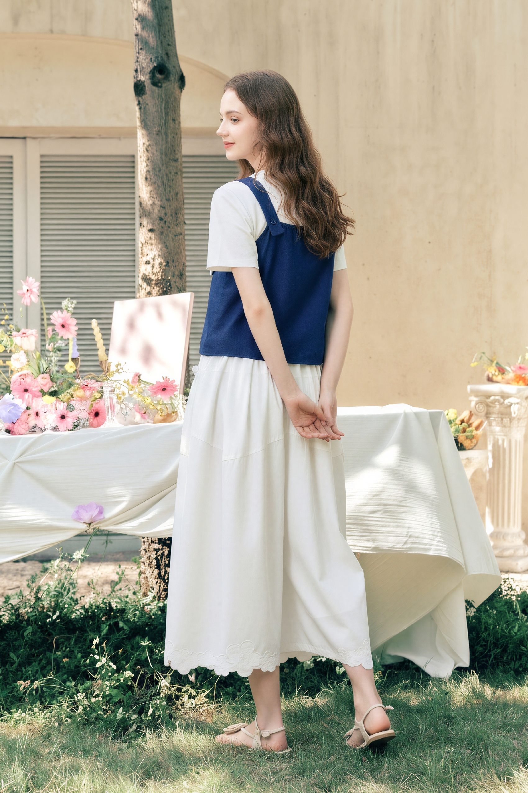 Vintage Bow Strap Top