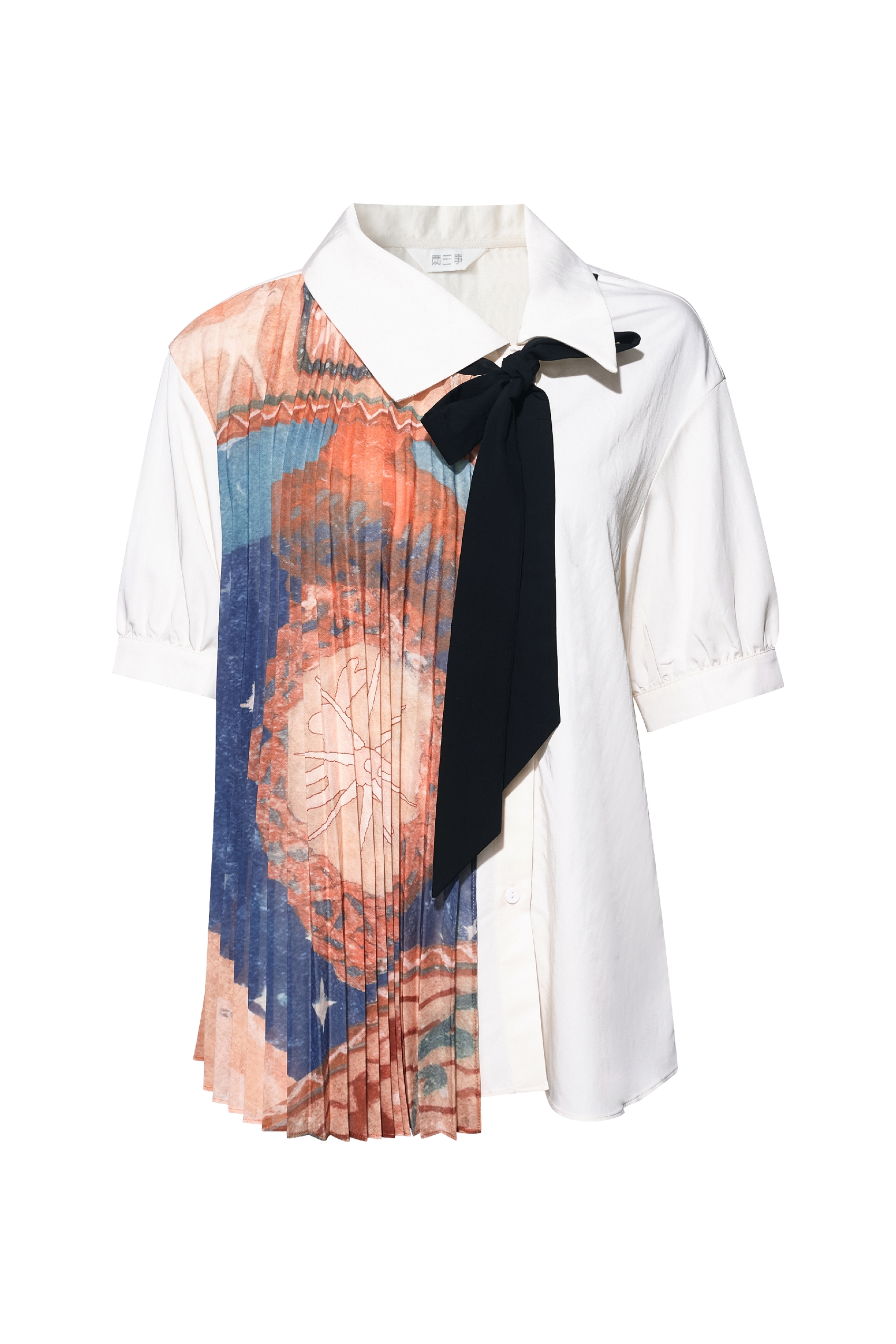 Asymmetrical Lapel Shirt