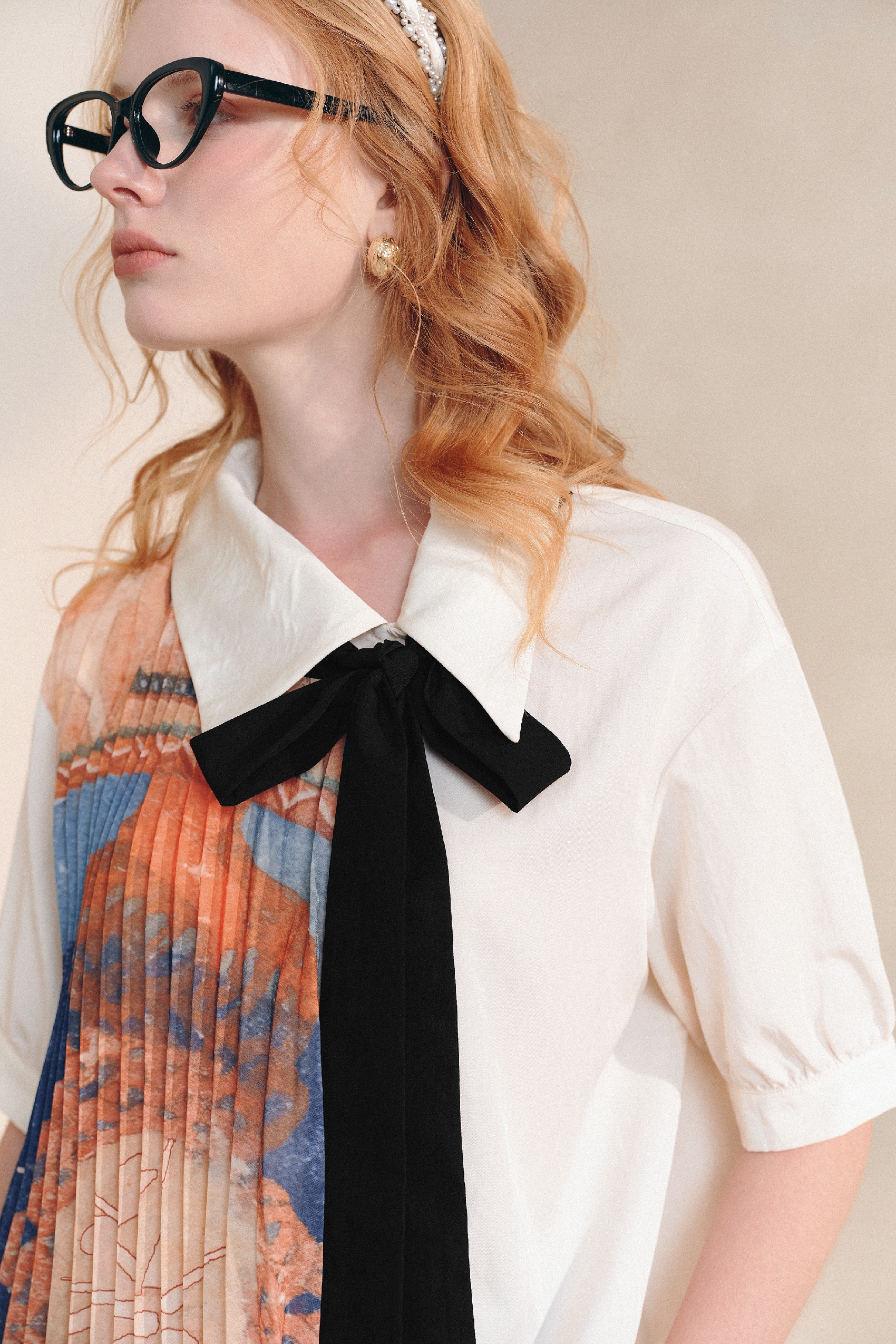 Asymmetrical Lapel Shirt