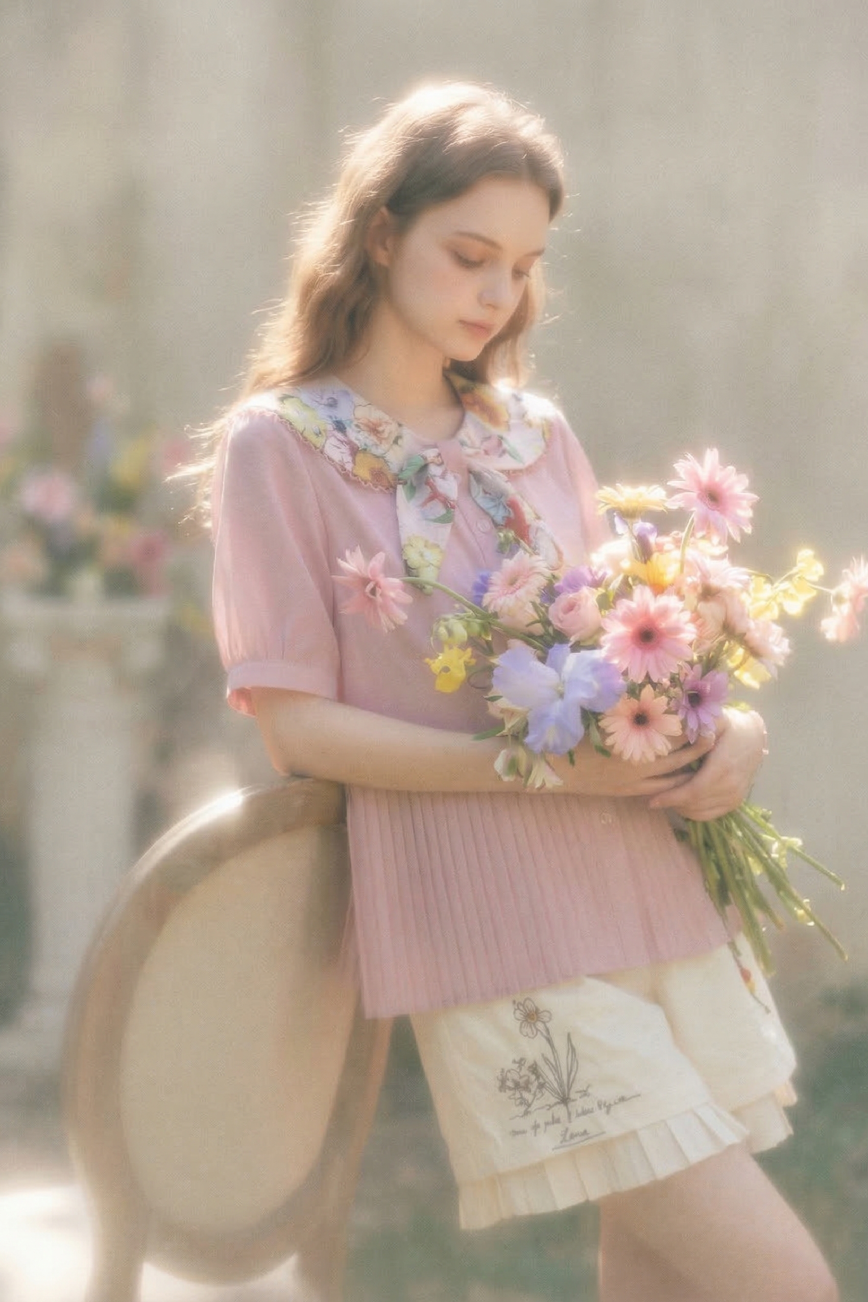 Sailor Collar Patchwork Shirt