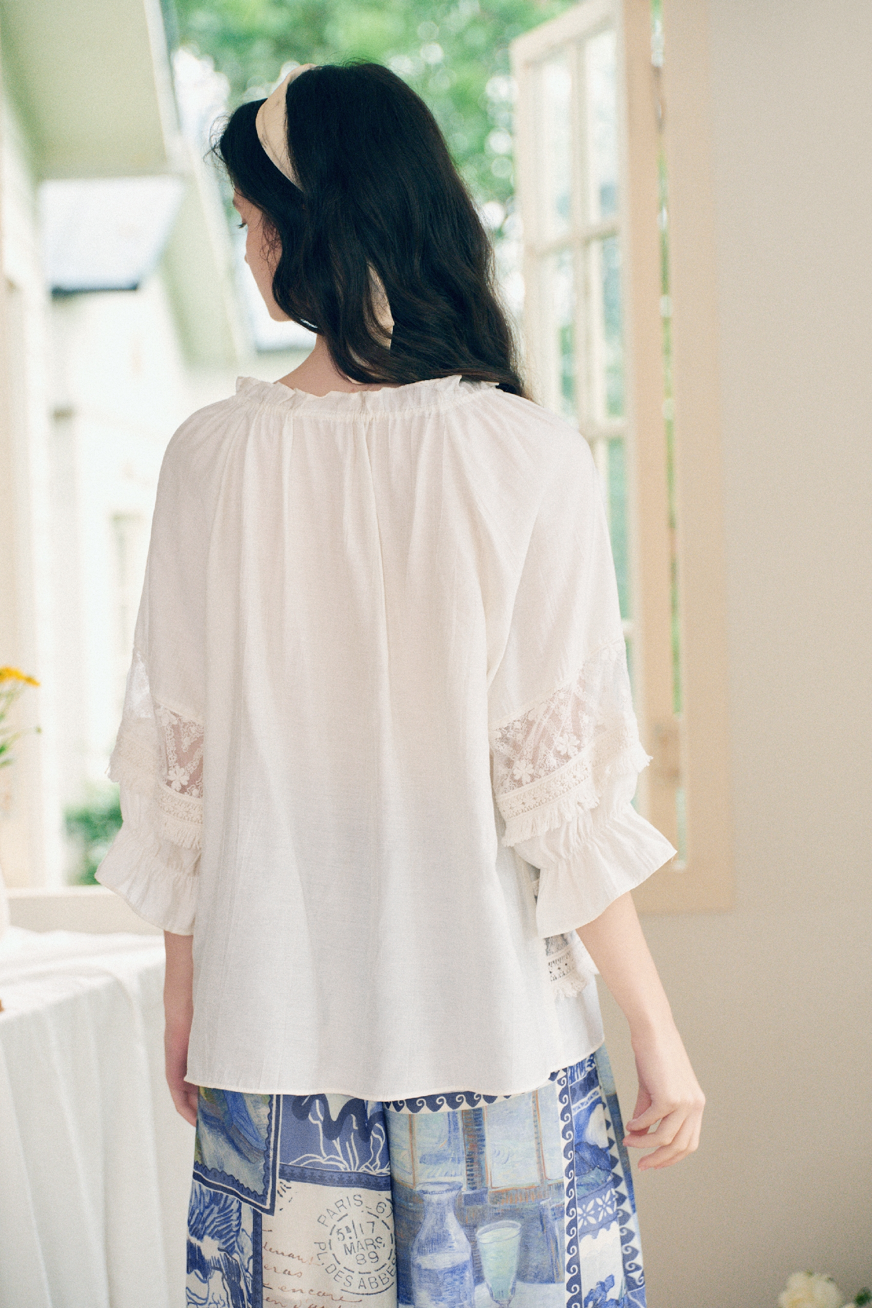 Hollow Patchwork Shirt