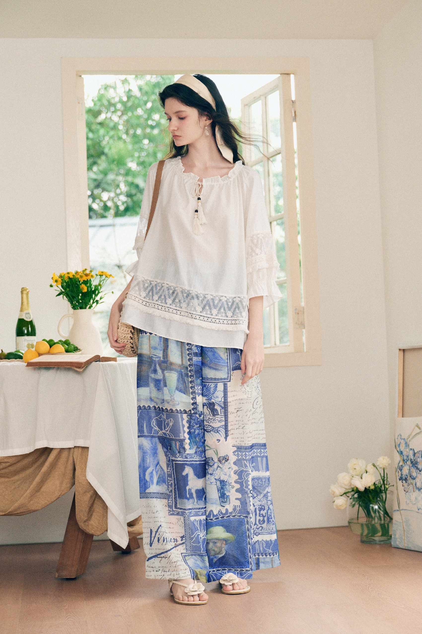 Hollow Patchwork Shirt