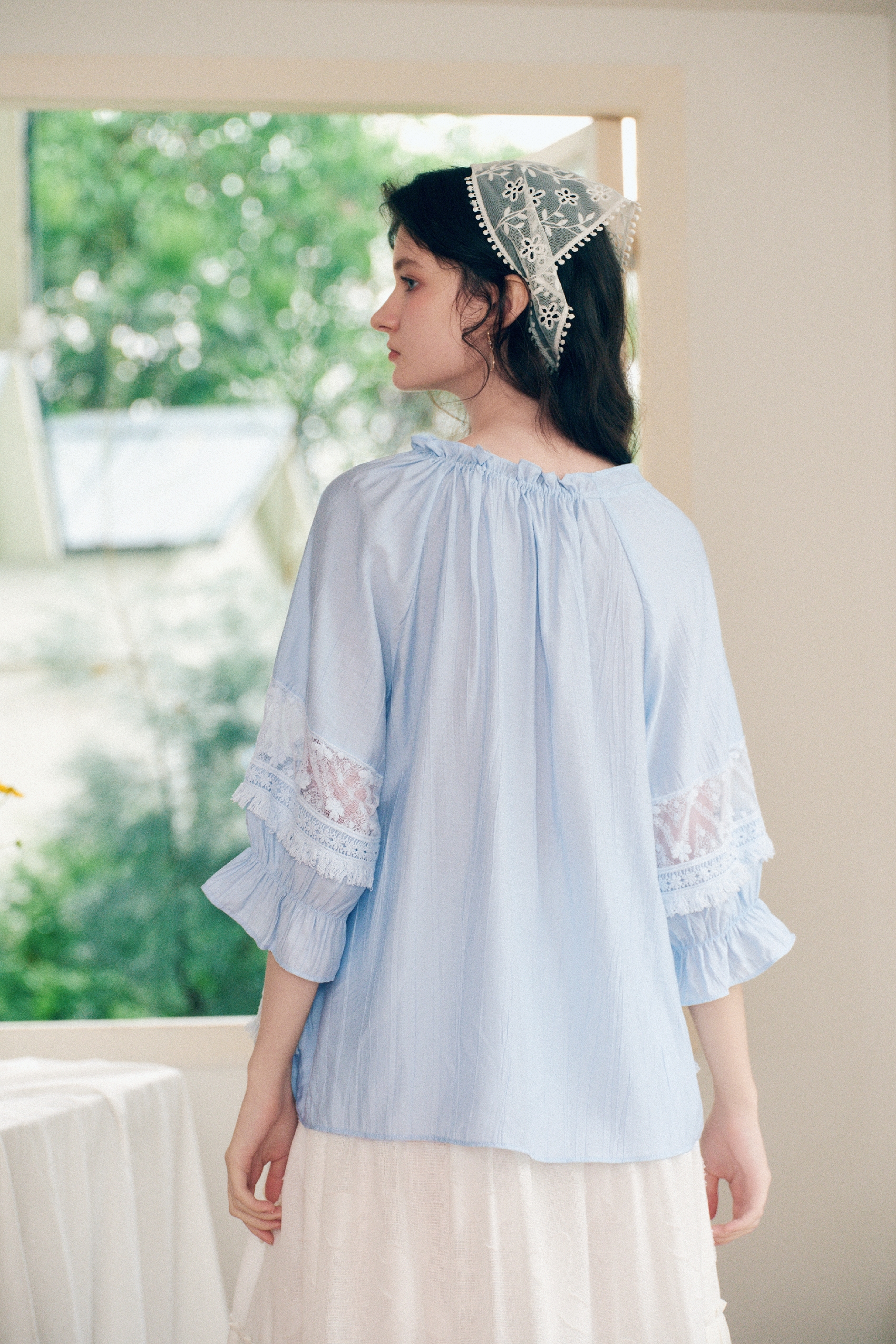 Hollow Patchwork Shirt