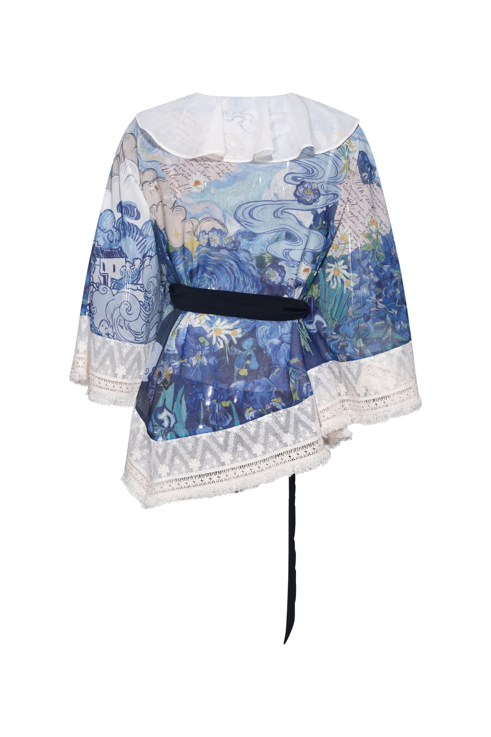 Lace Patchwork Shirt-LYONSENS