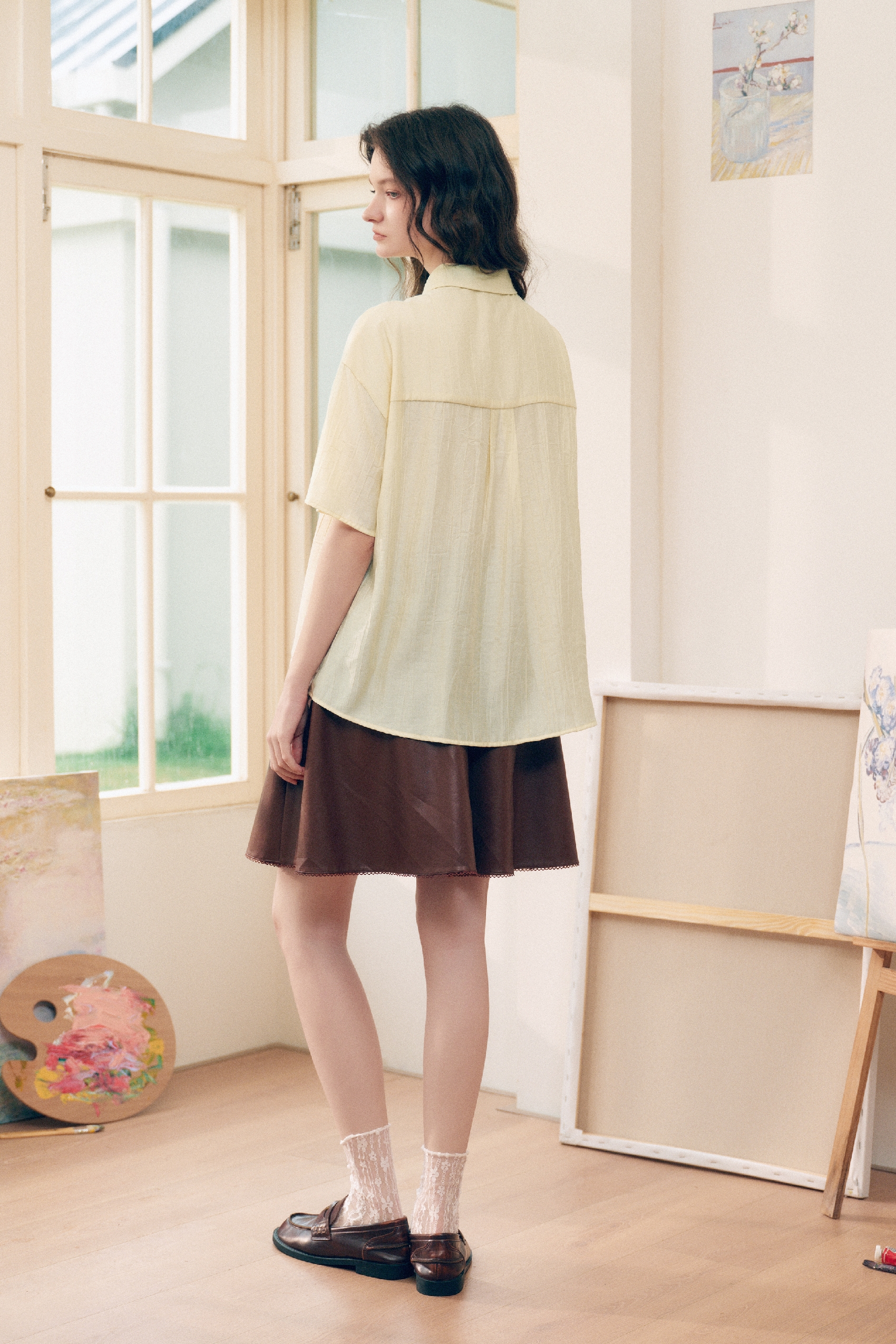 Layered Embroidered Shirt