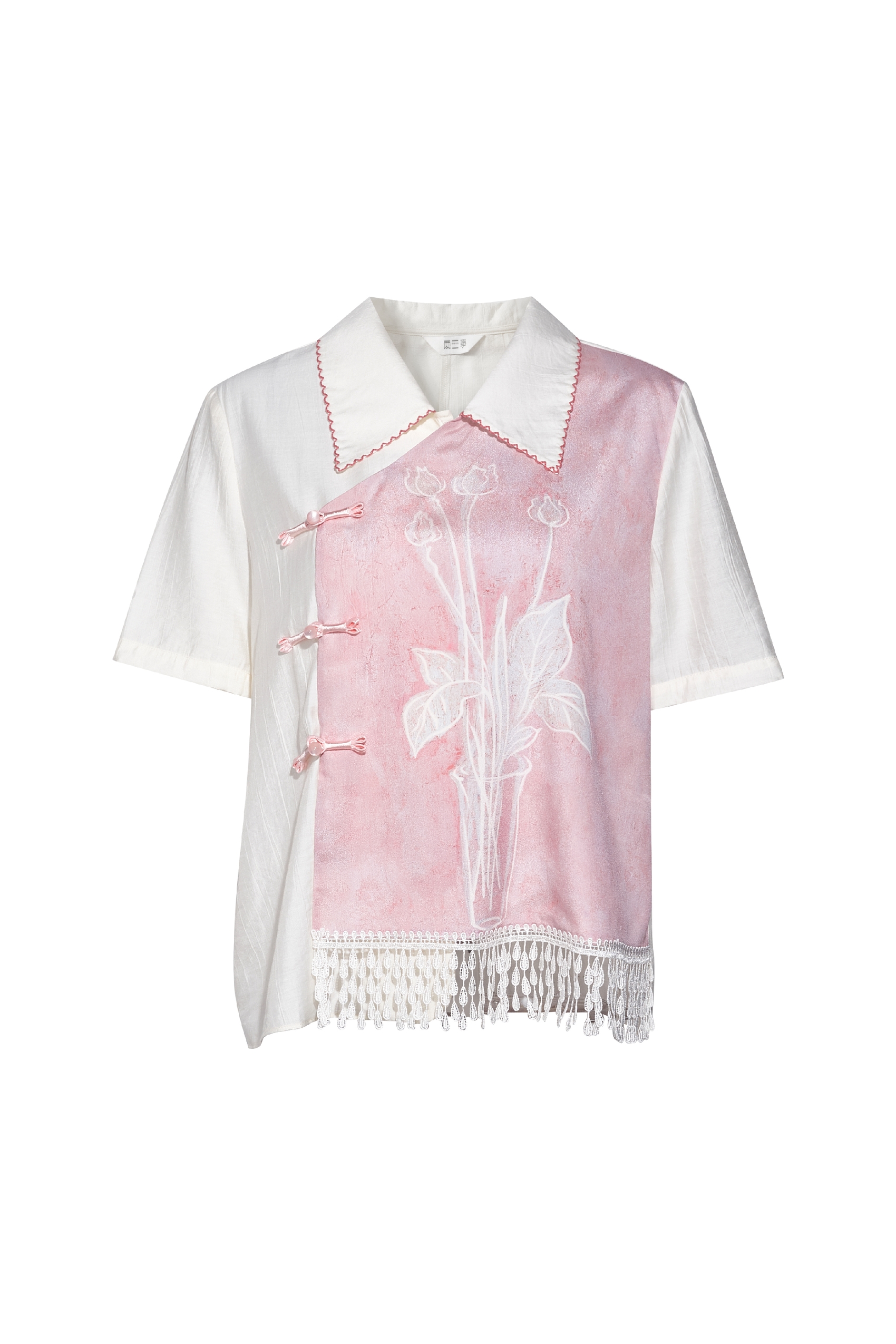 Lapel Embroidered Shirt-LYONSENS