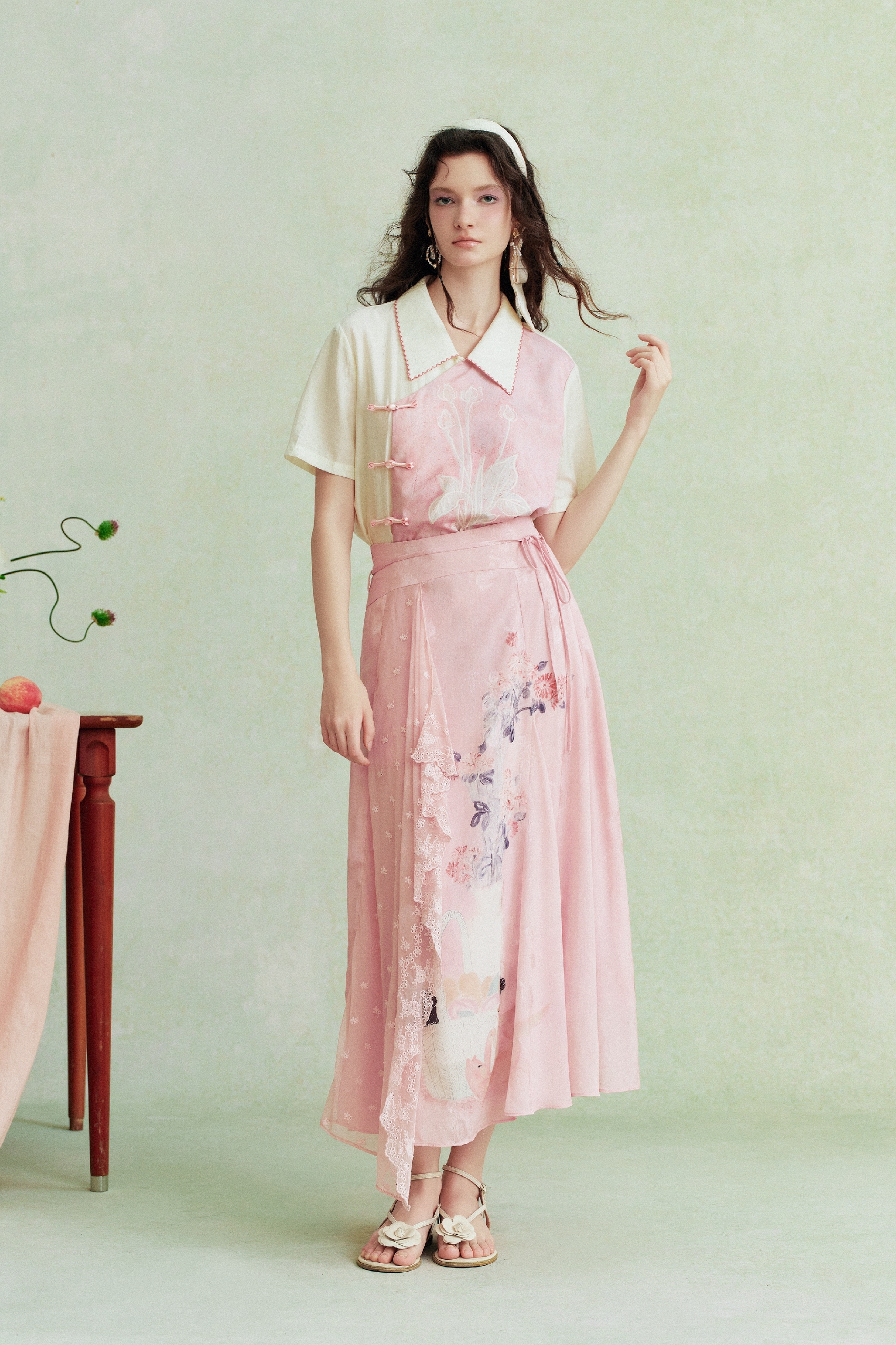Lapel Embroidered Shirt-LYONSENS