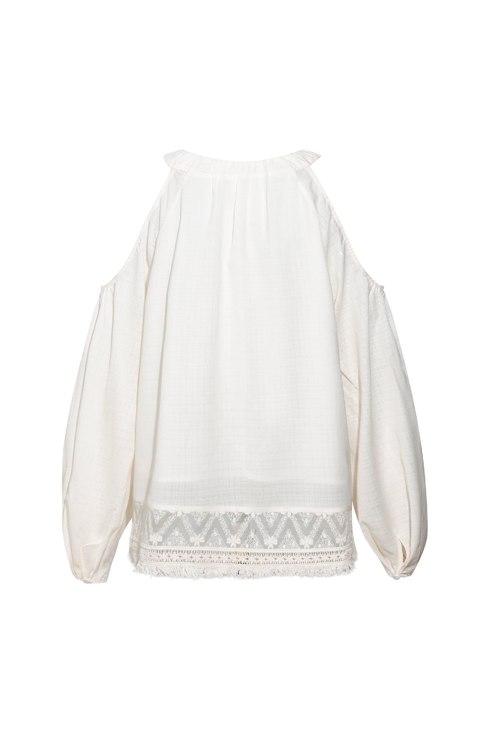 Halter Neck Printed Shirt-LYONSENS