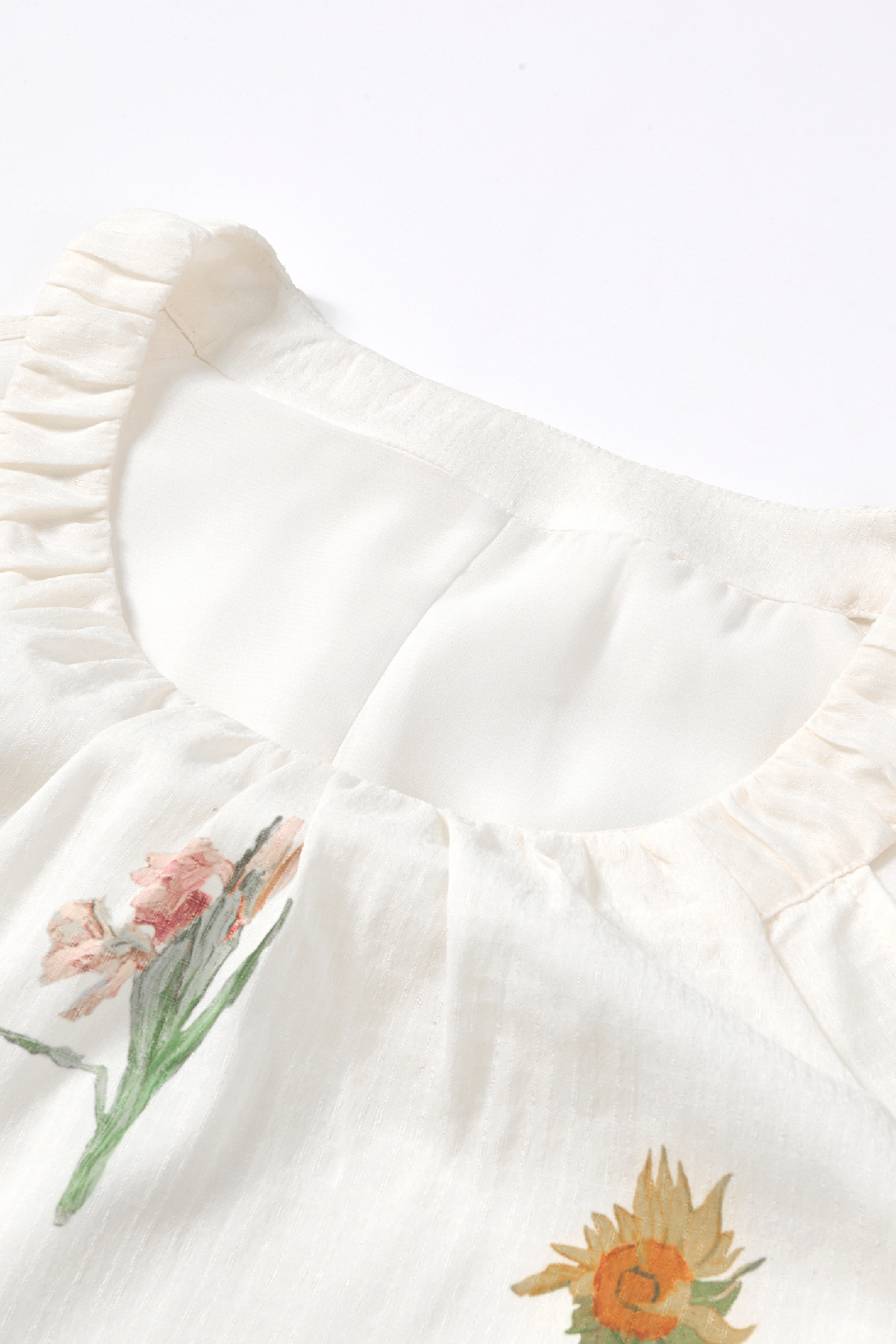 Halter Neck Printed Shirt-LYONSENS